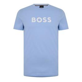 Boss Logo Print T Shirt