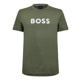 Boss Logo Print T Shirt