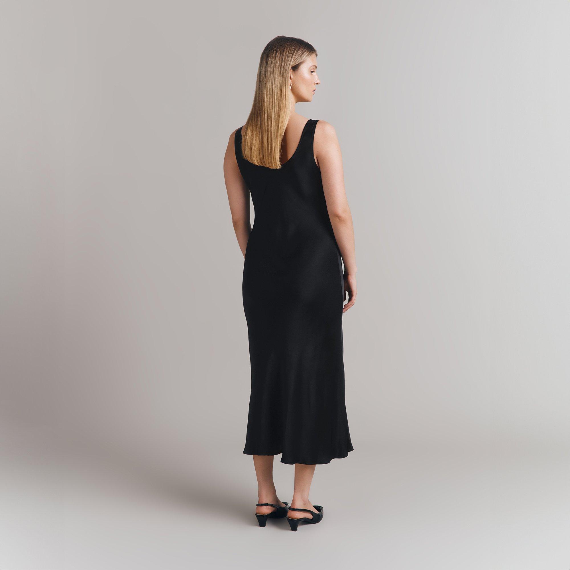 Black - Ghost - Women's Olive Maxi Slip Dress - 4