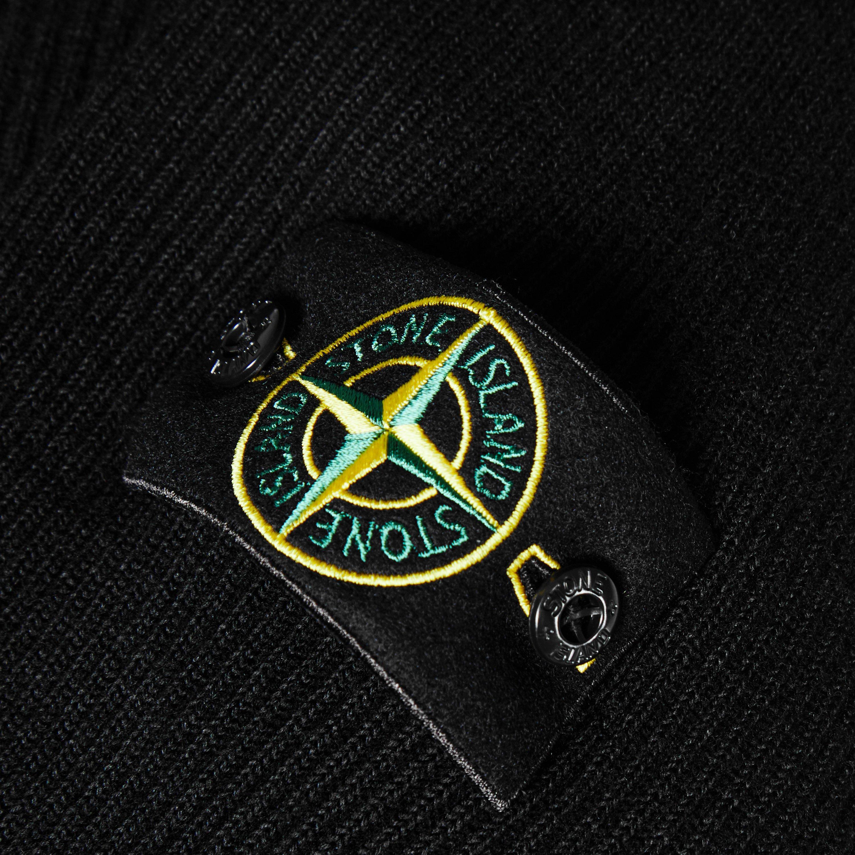 Black V0029 - Stone Island - Stone Rib Knit Crew Sn64 - 5