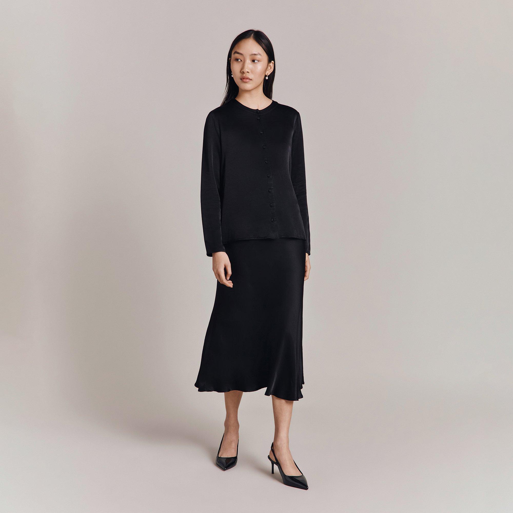 Black - Ghost - Women's Luna Slip Skirt - 3