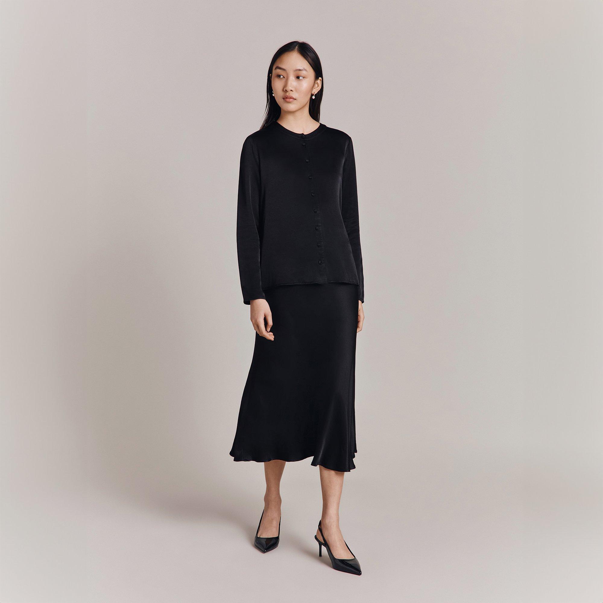 Black - Ghost - Women's Luna Slip Skirt - 4