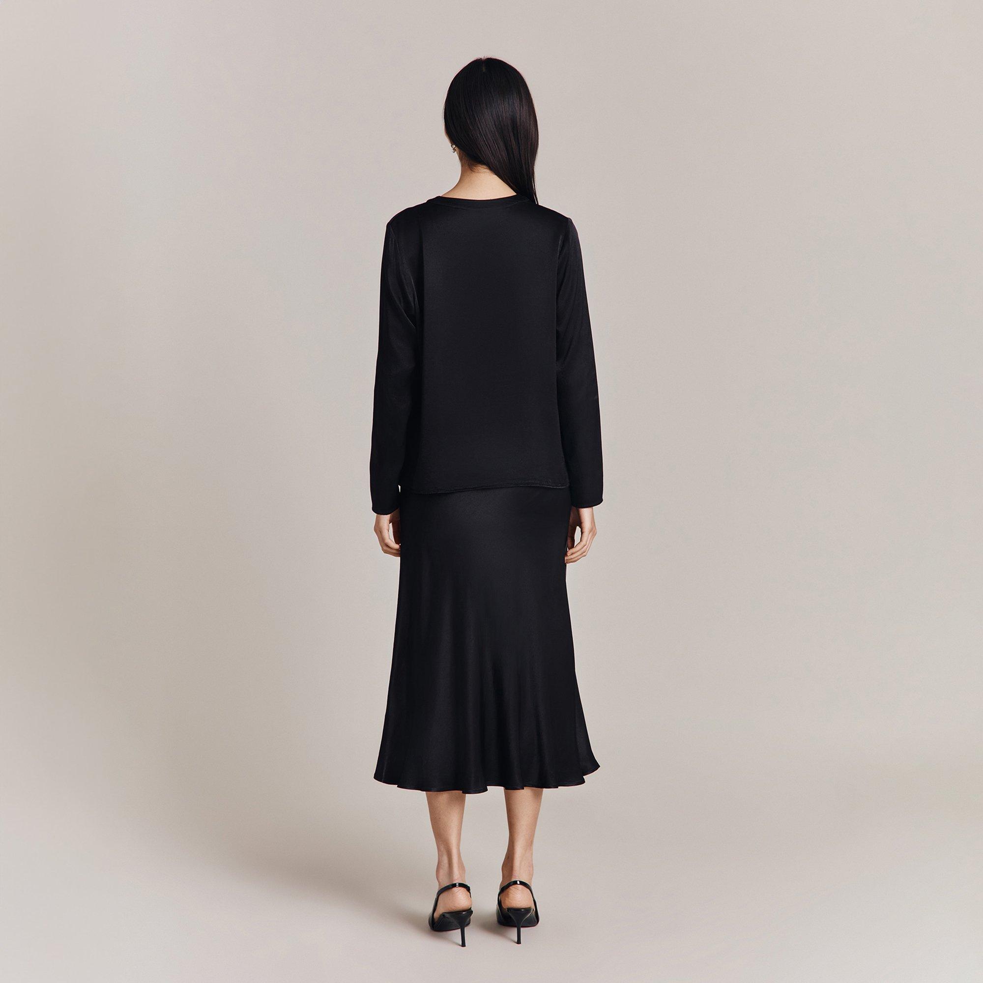 Black - Ghost - Women's Luna Slip Skirt - 5