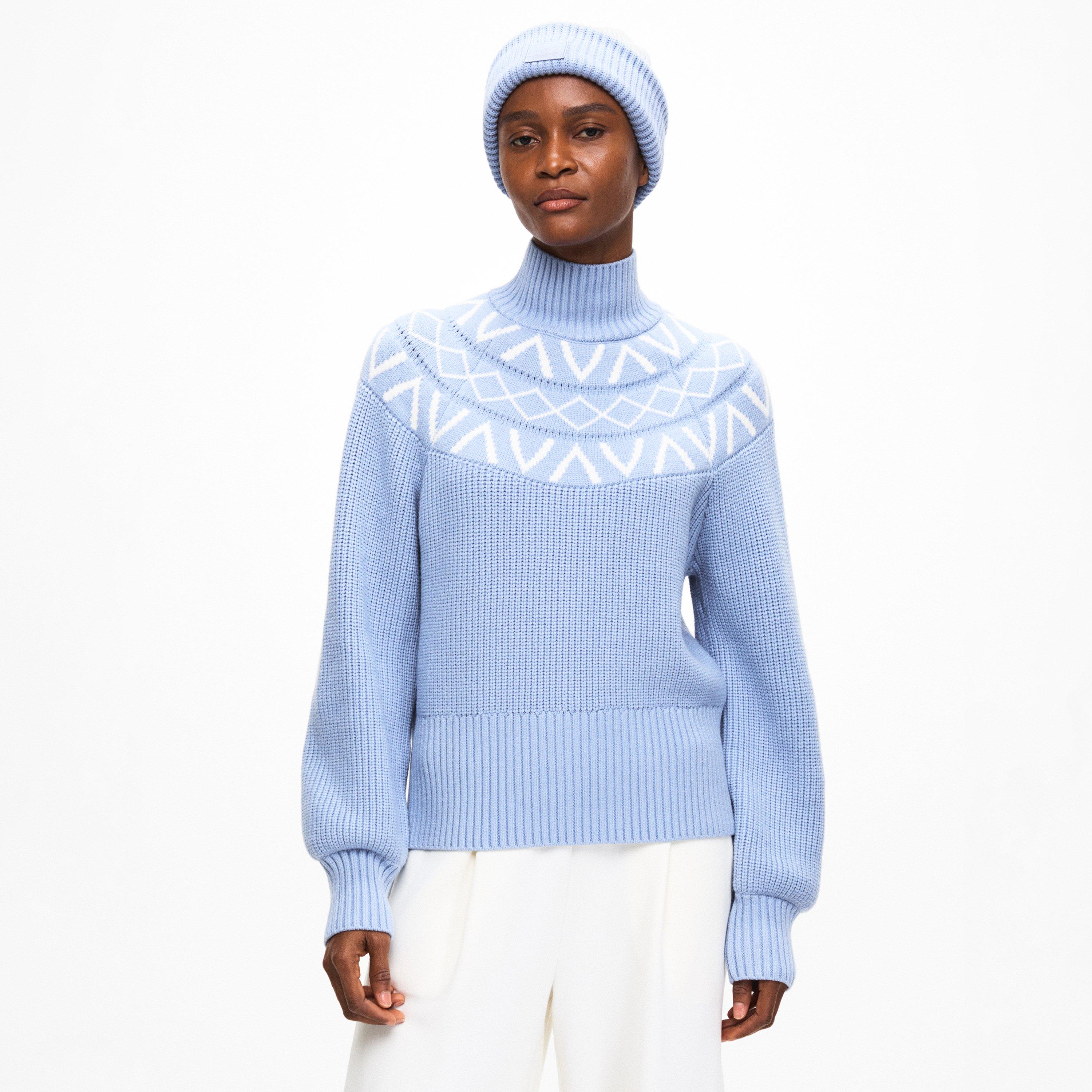 glacier blue - Varley - Women's Marcie Knitted Crew Neck Jumper - 3