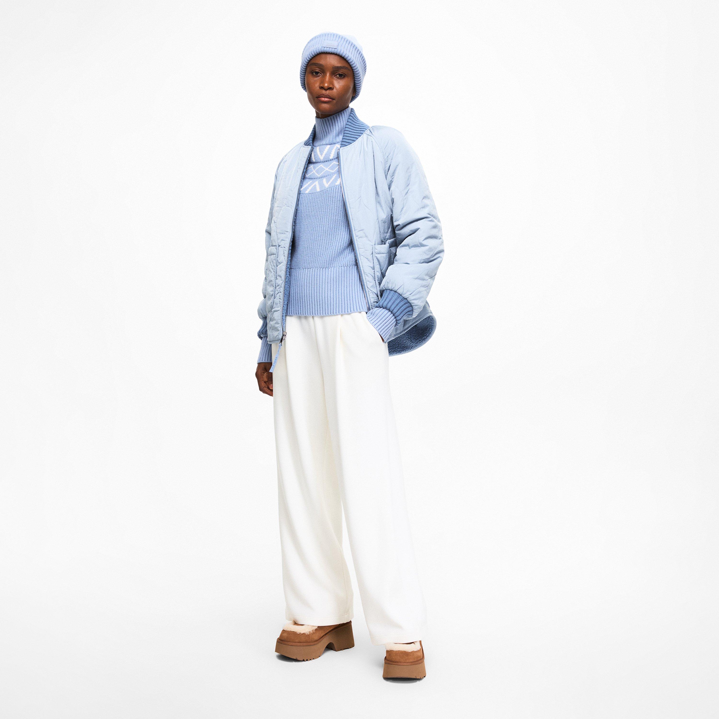 glacier blue - Varley - Women's Marcie Knitted Crew Neck Jumper - 6