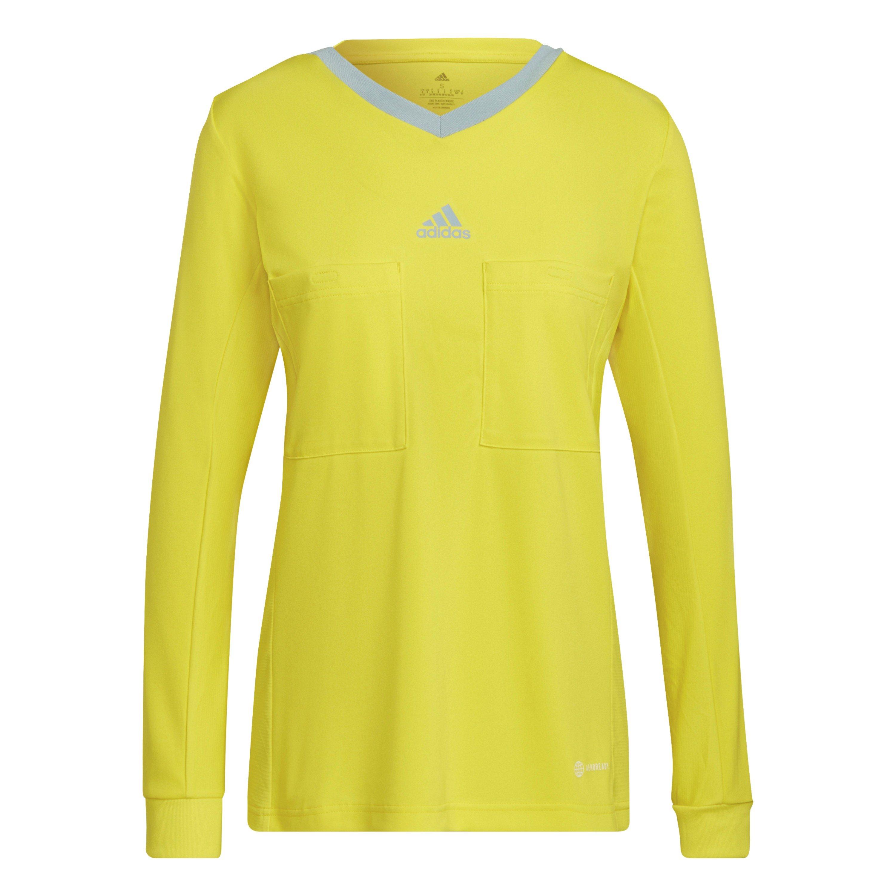 Adidas Women's Ref 22 Long Sleeve Referee Shirt - Bright Yellow - 8 (XS)