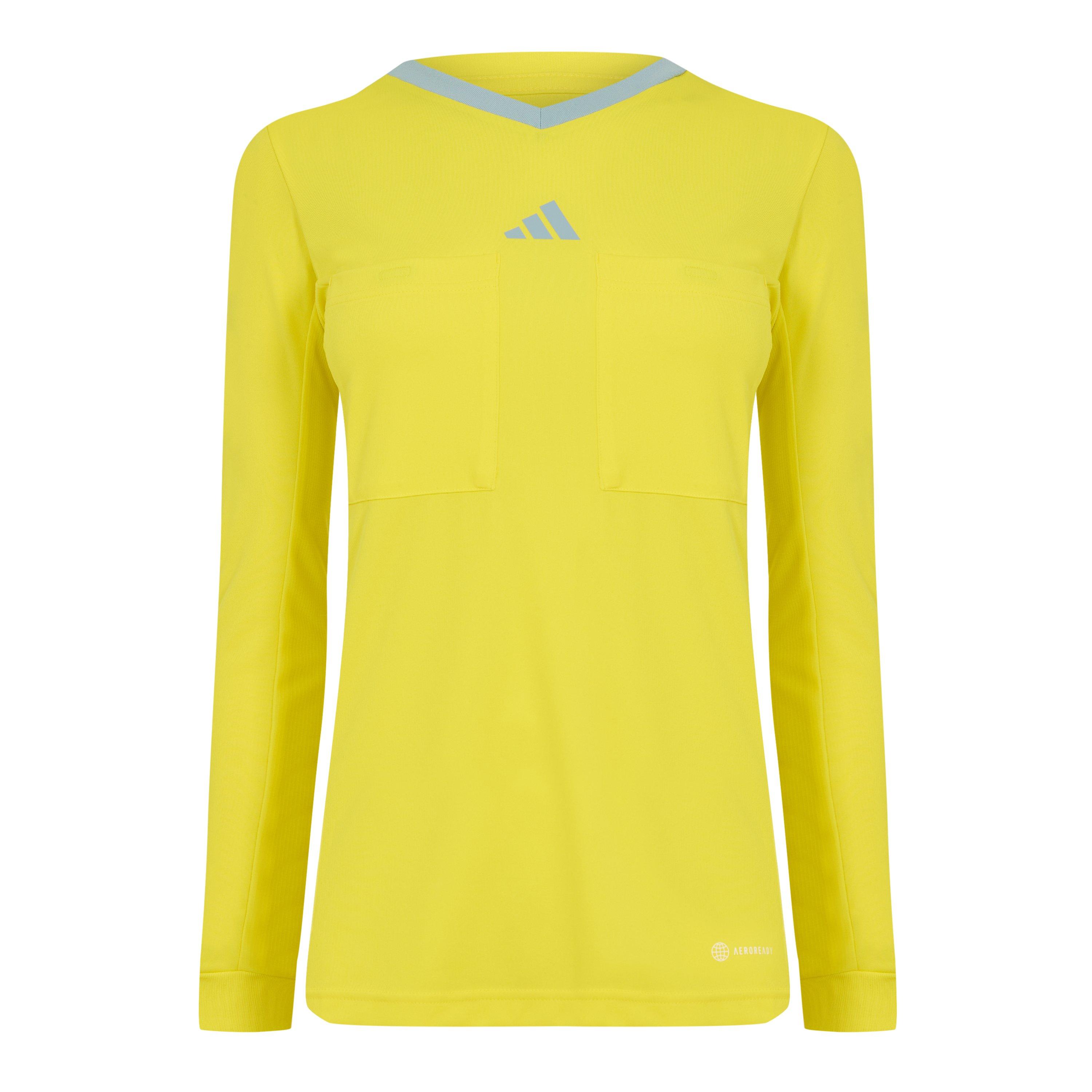 Adidas Women's Referee 22 Long Sleeve Jersey - Bright Yellow - 8 (XS)