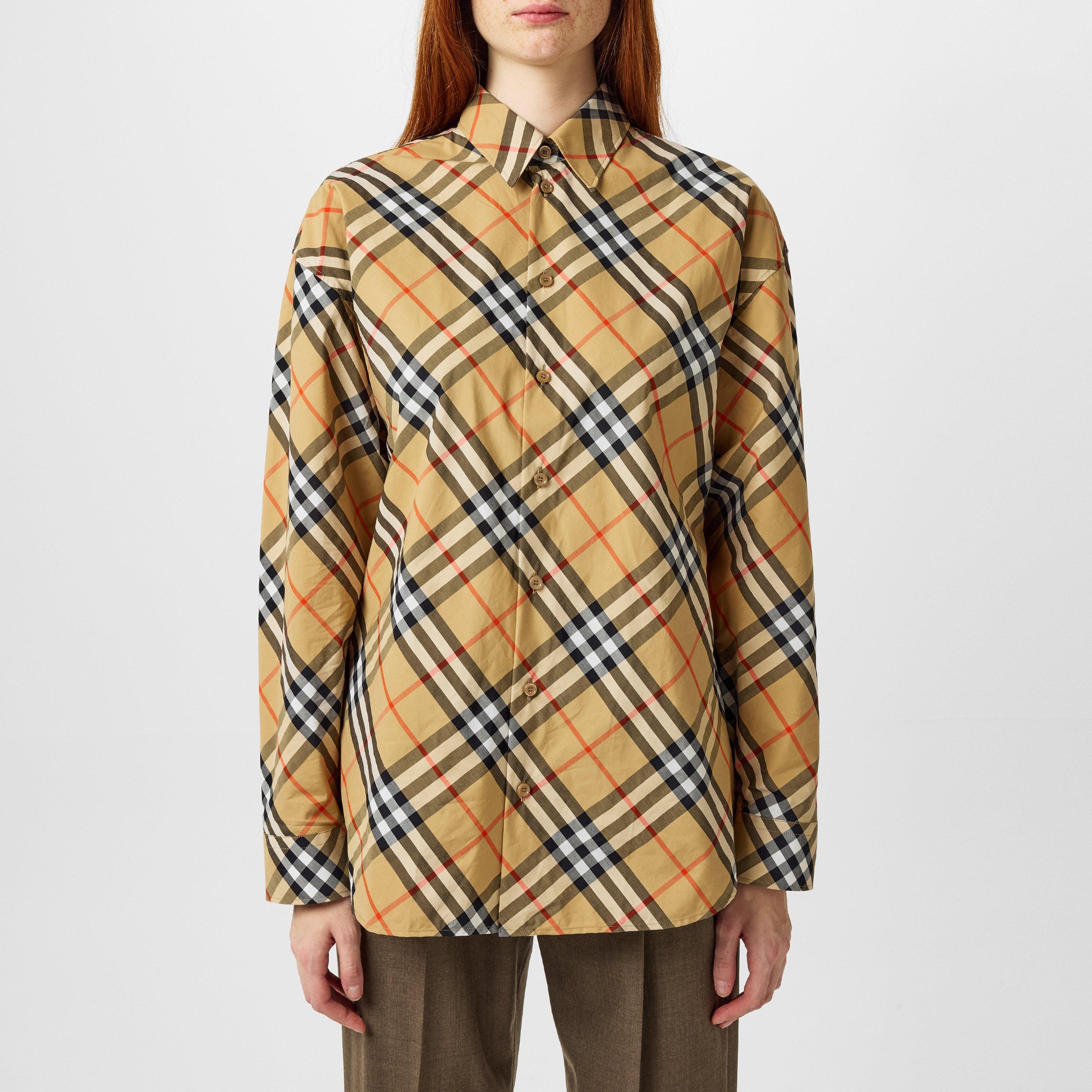 Sand Ip Check - Burberry - Vintage Check Long-Sleeved Shirt - 1
