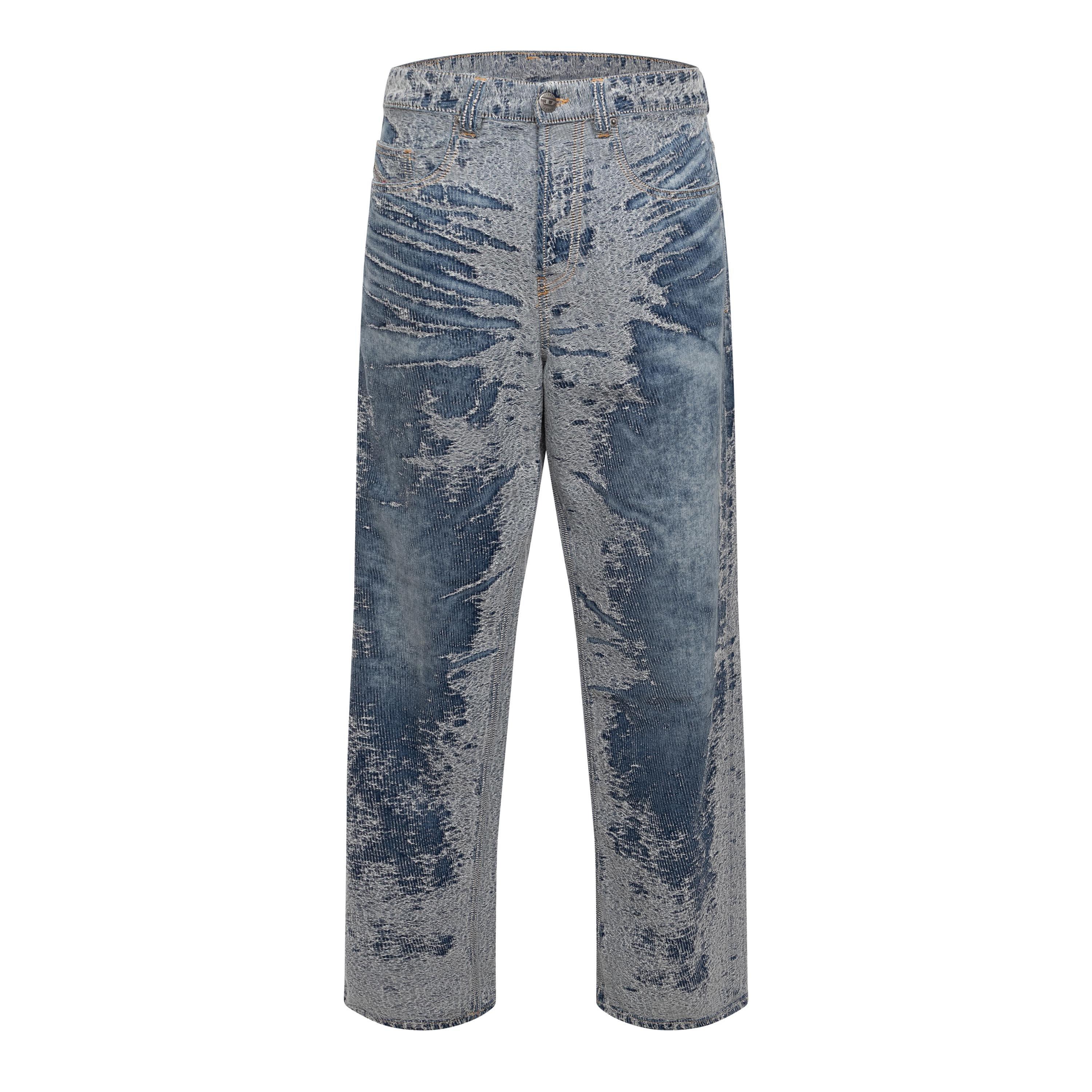 Blue Denim - Diesel - Men's 2001 D-Macro Wide Leg Jeans - 1
