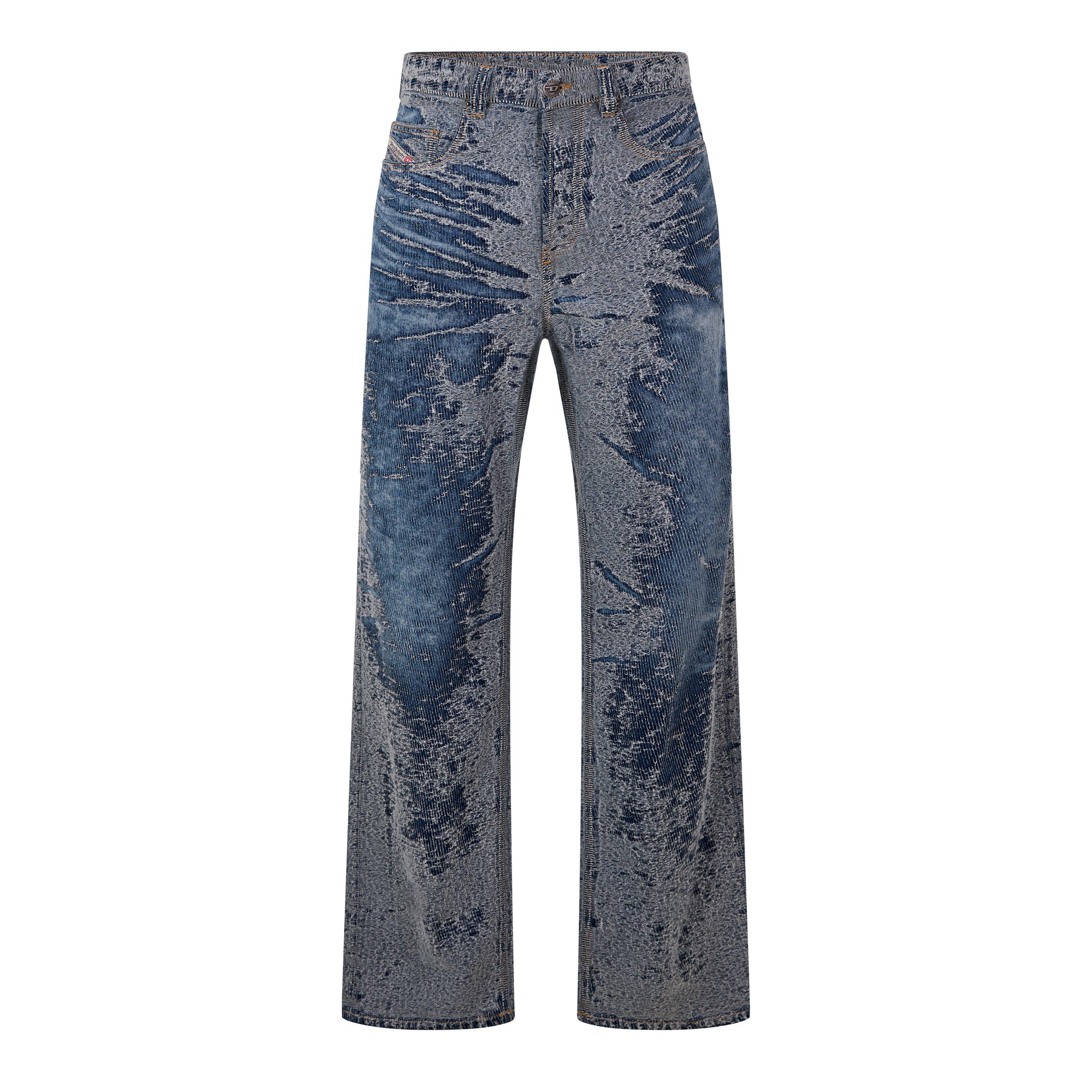 Diesel Men's 2001 D-Macro Wide Leg Jeans - Blue Denim - 28W R