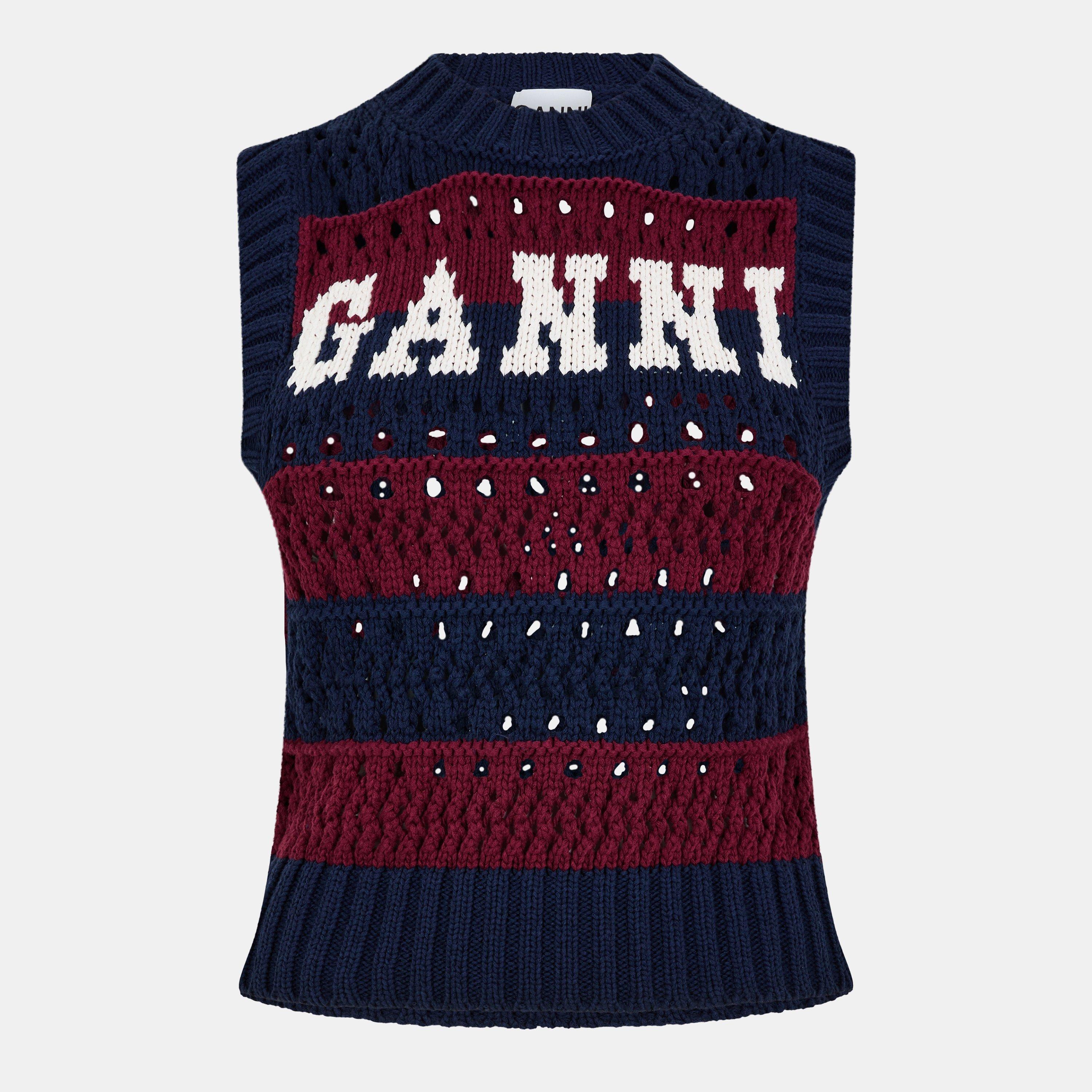 Multicolour - Ganni - Women's Knitted Sweater Vests - 1