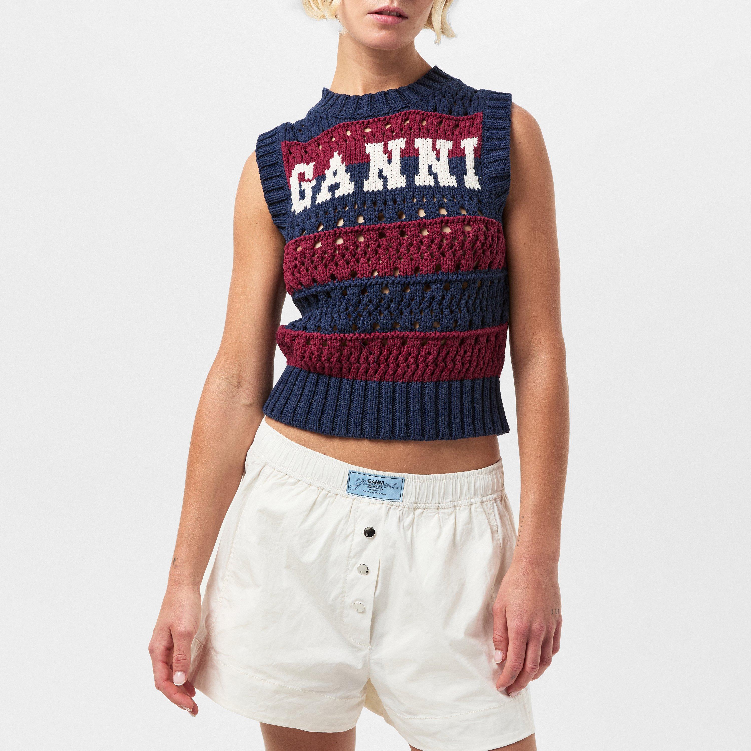 Multicolour - Ganni - Women's Knitted Sweater Vests - 3