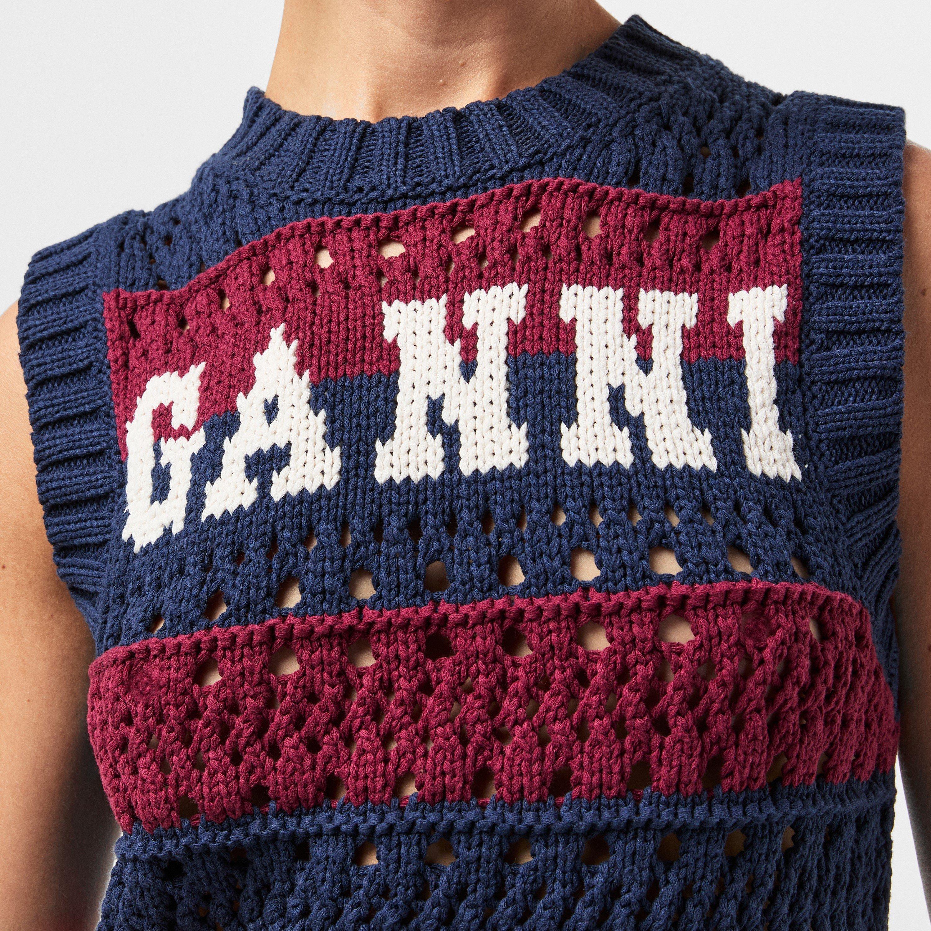 Multicolour - Ganni - Women's Knitted Sweater Vests - 5