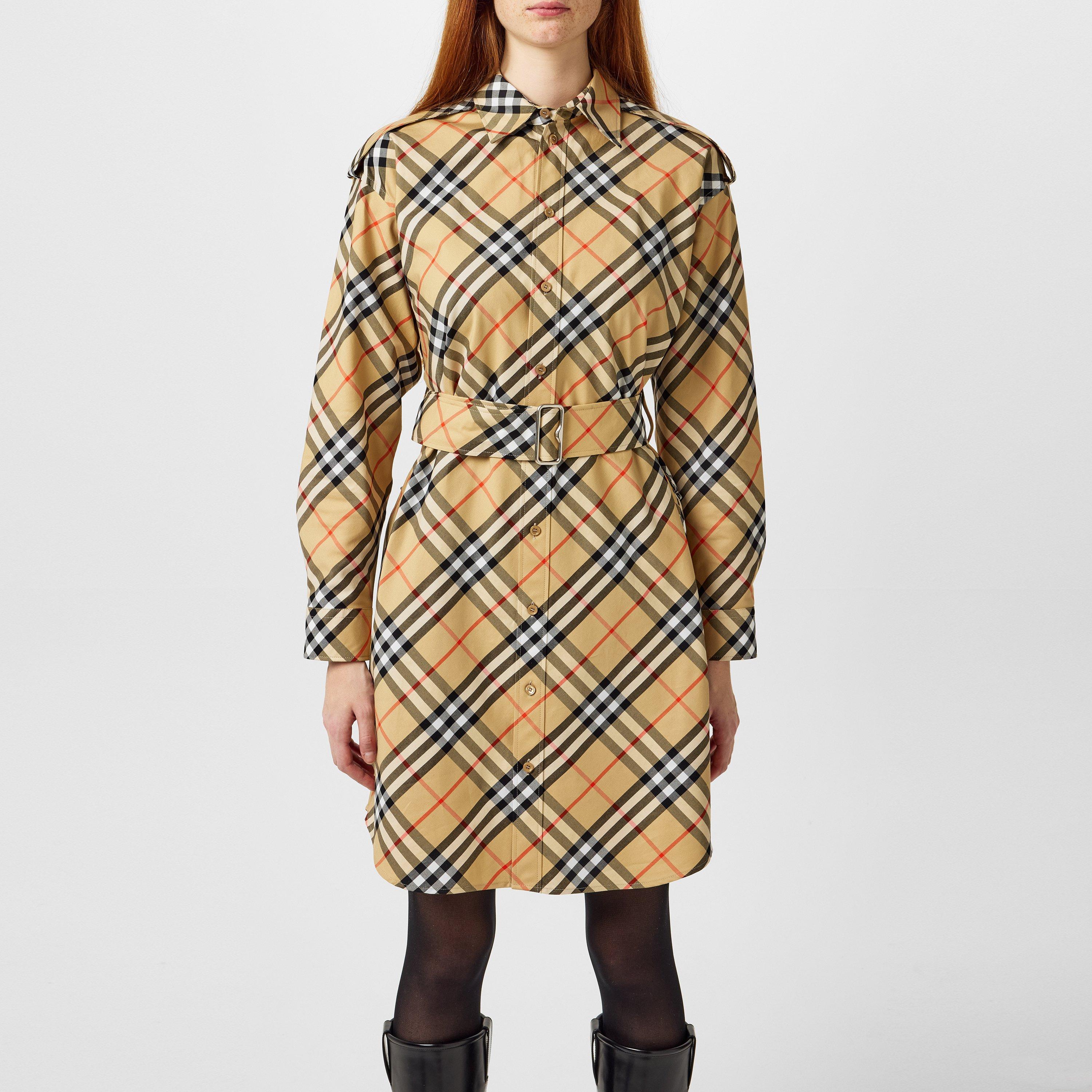 Sand - Burberry - Check Dress - 1