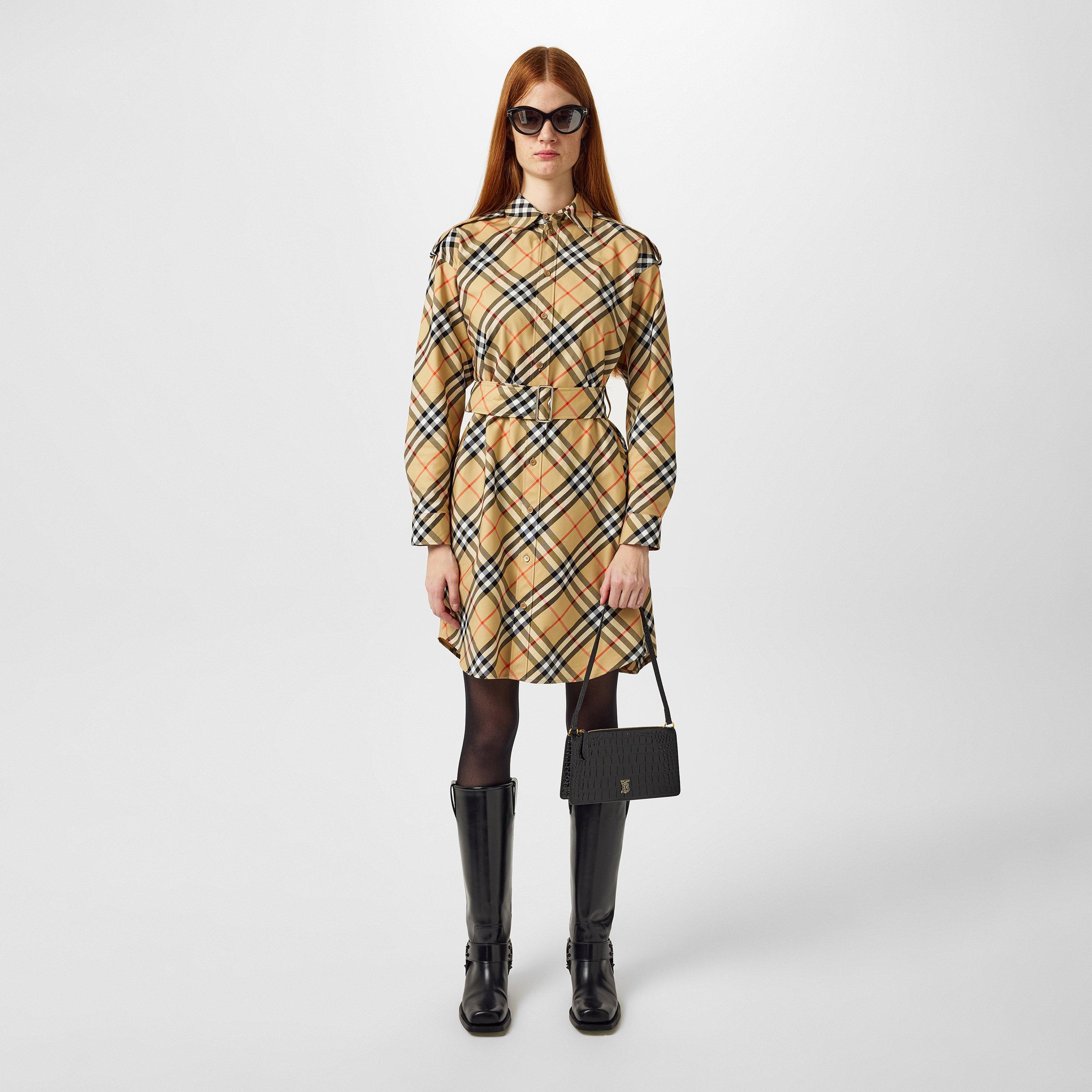 Sand - Burberry - Check Dress - 4