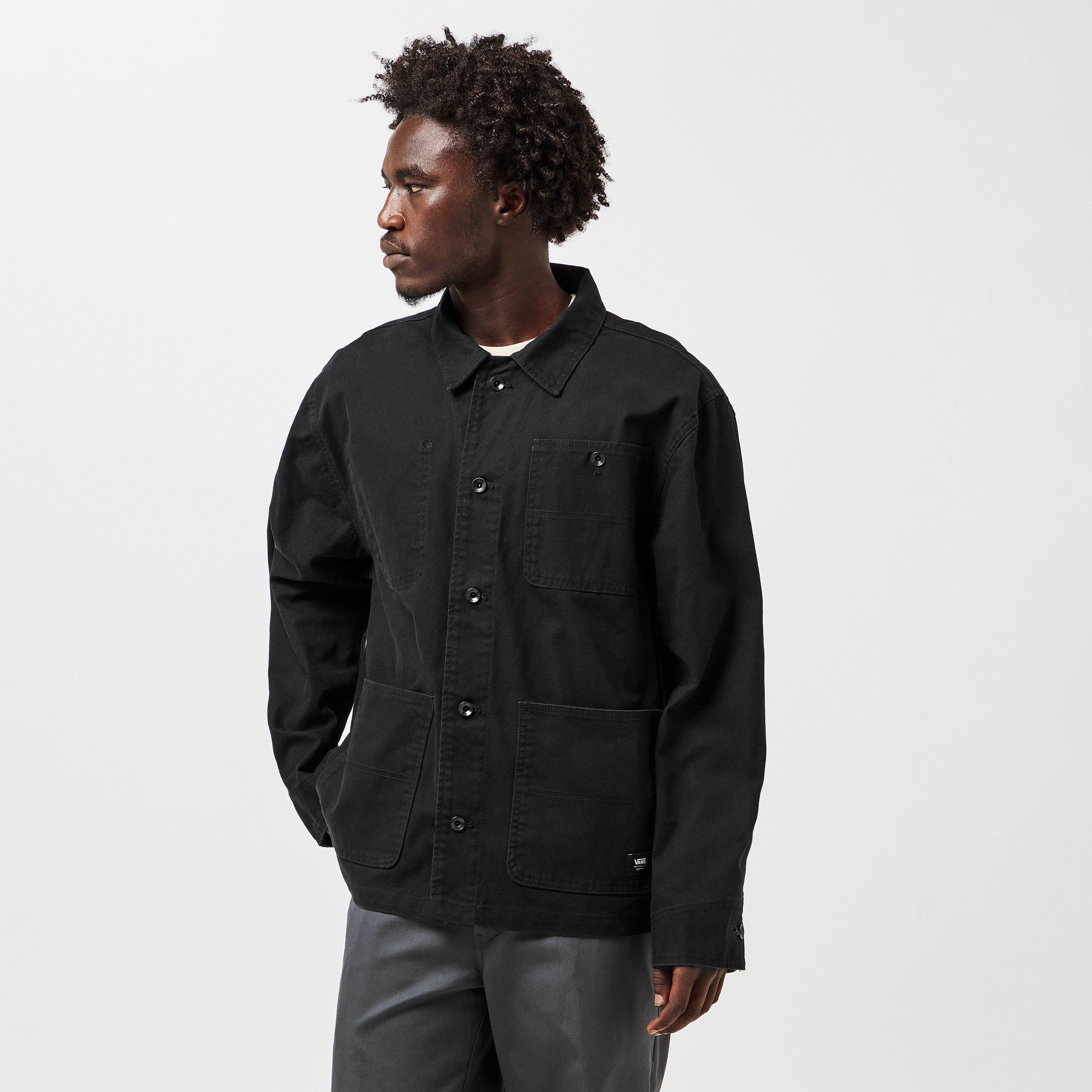 Black - Vans - Men's Drill Chore Canvas Field Jacket - 3