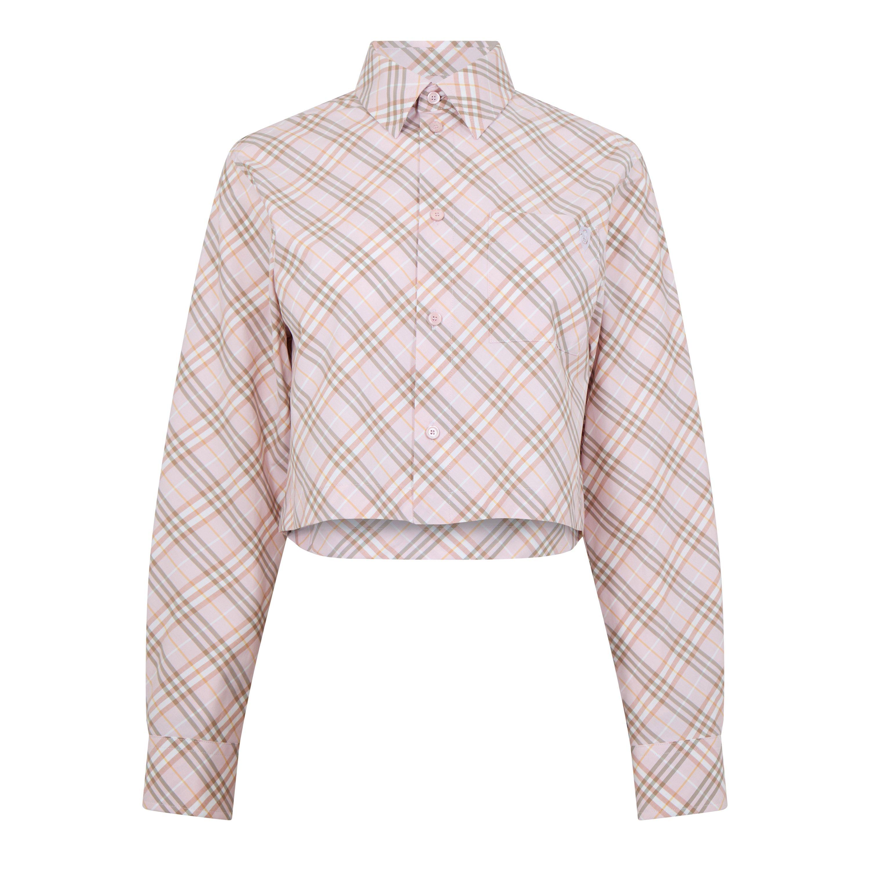 Floss - Burberry - Cropped Check Cotton Shirt - 5
