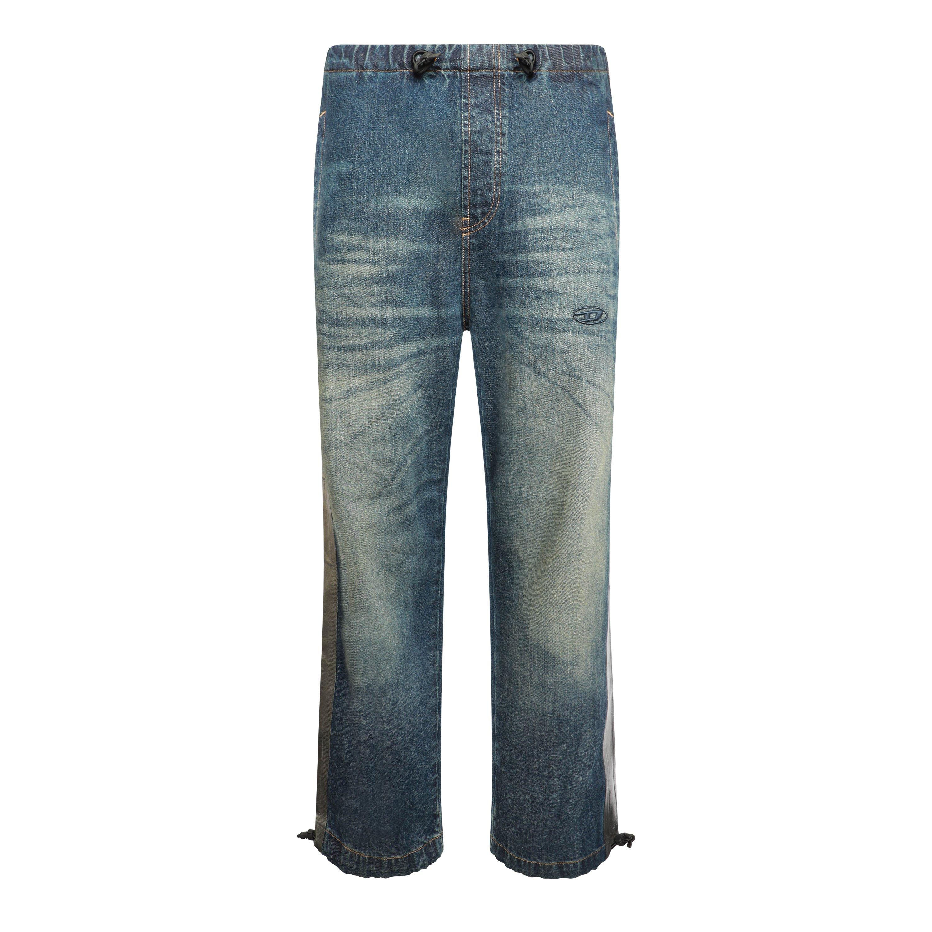 Blue Denim - Diesel - Men's D-Martial-S3 Wide Leg Jeans - 1