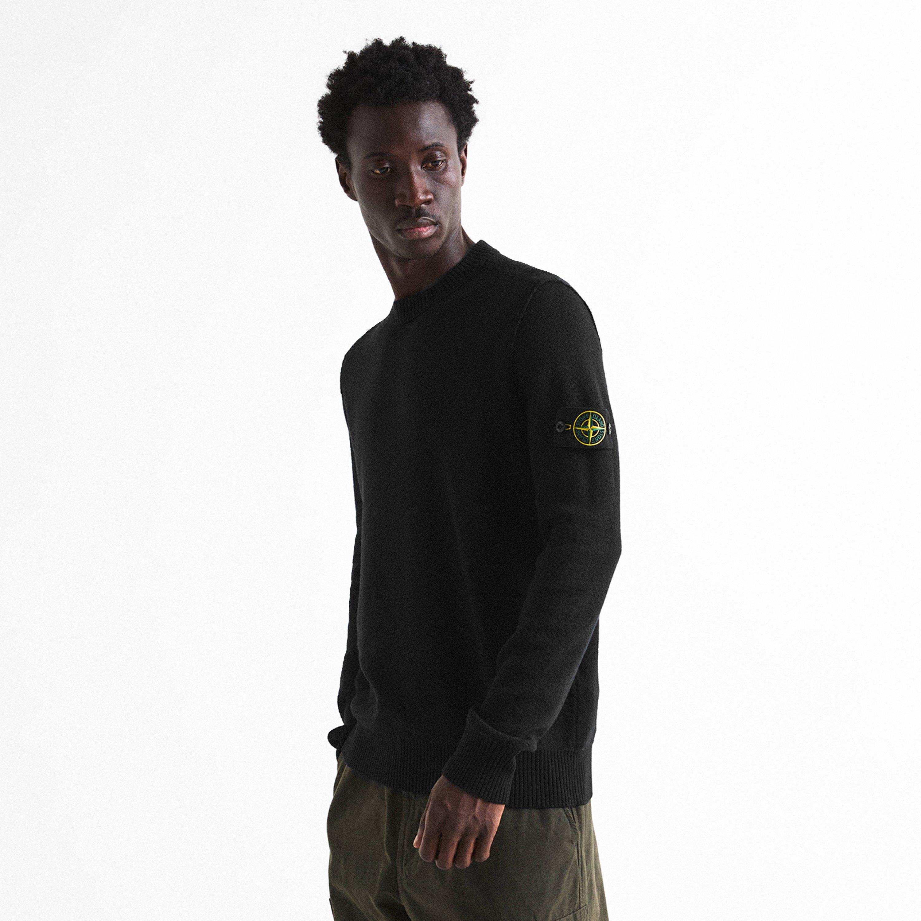 Black V0029 - Stone Island - Stone Textured Knit Sn64 - 3