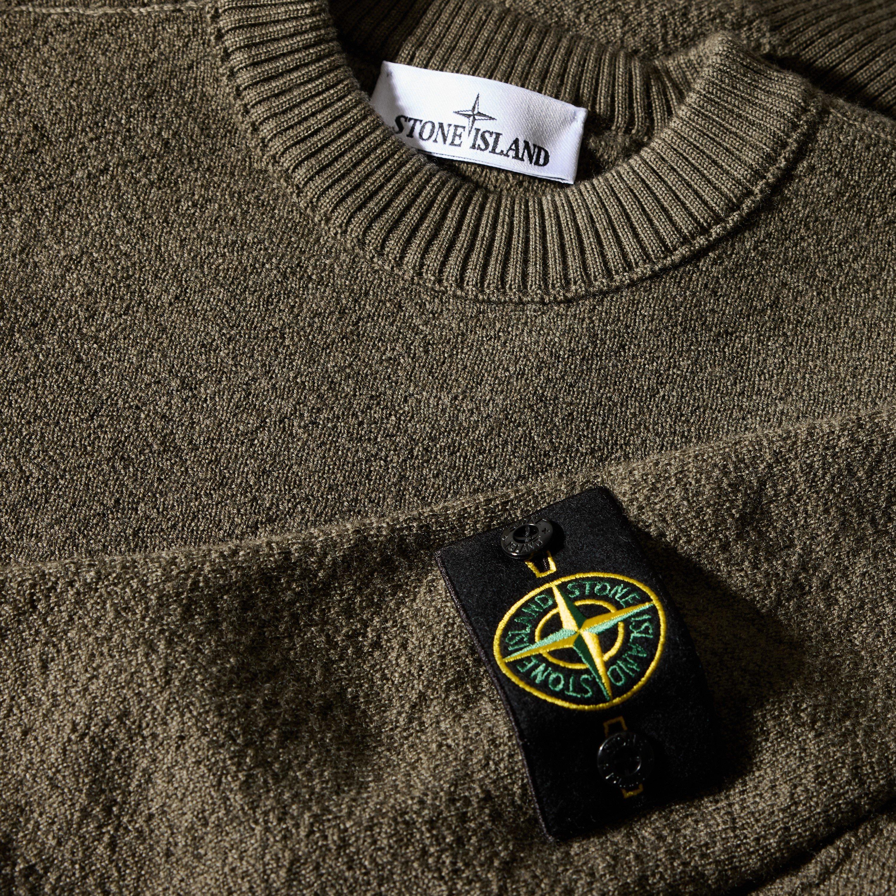 Mil Green V005G - Stone Island - Stone Textured Knit Sn64 - 5