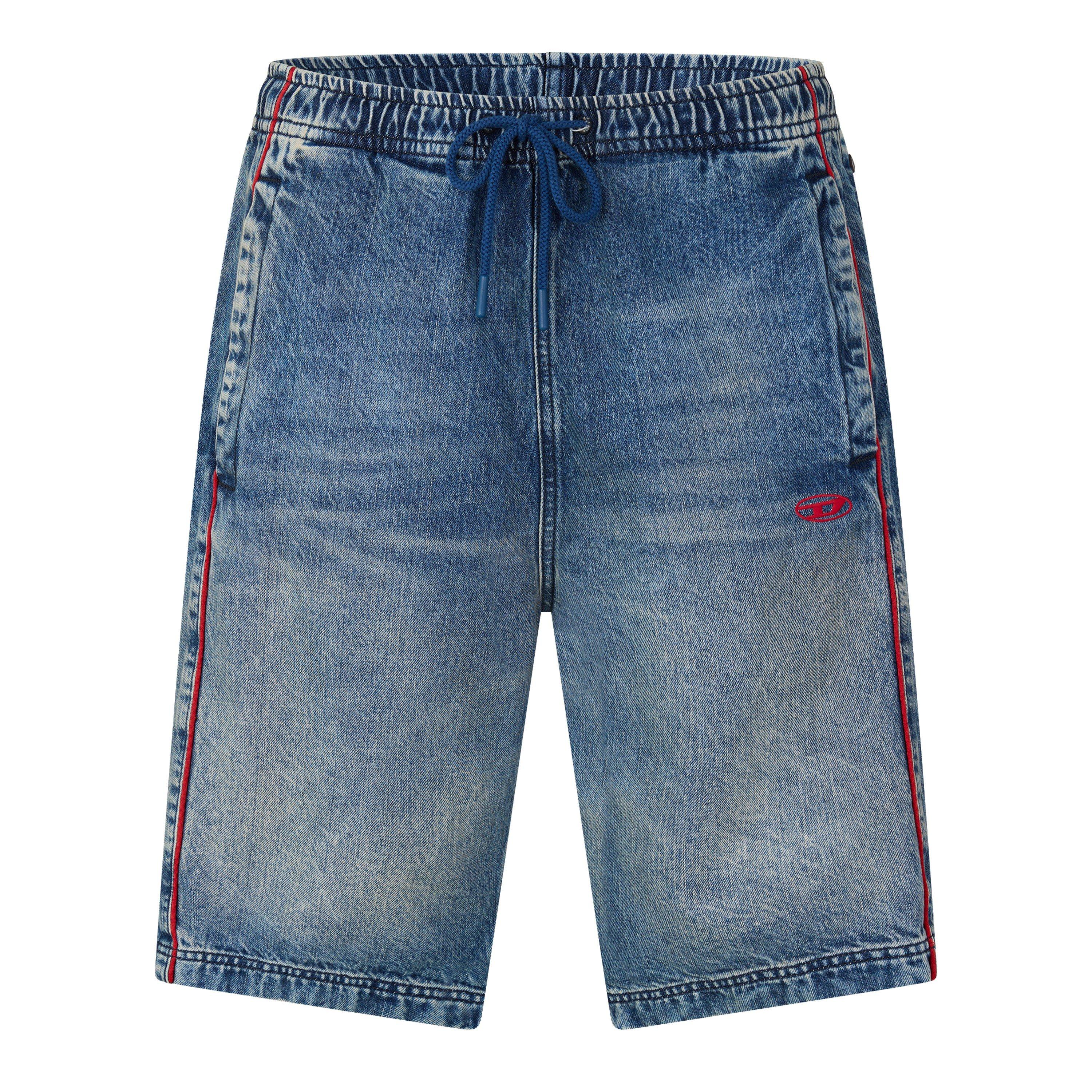 Blue Denim - Diesel - Men's D-Axfor-Short Denim Shorts - 1