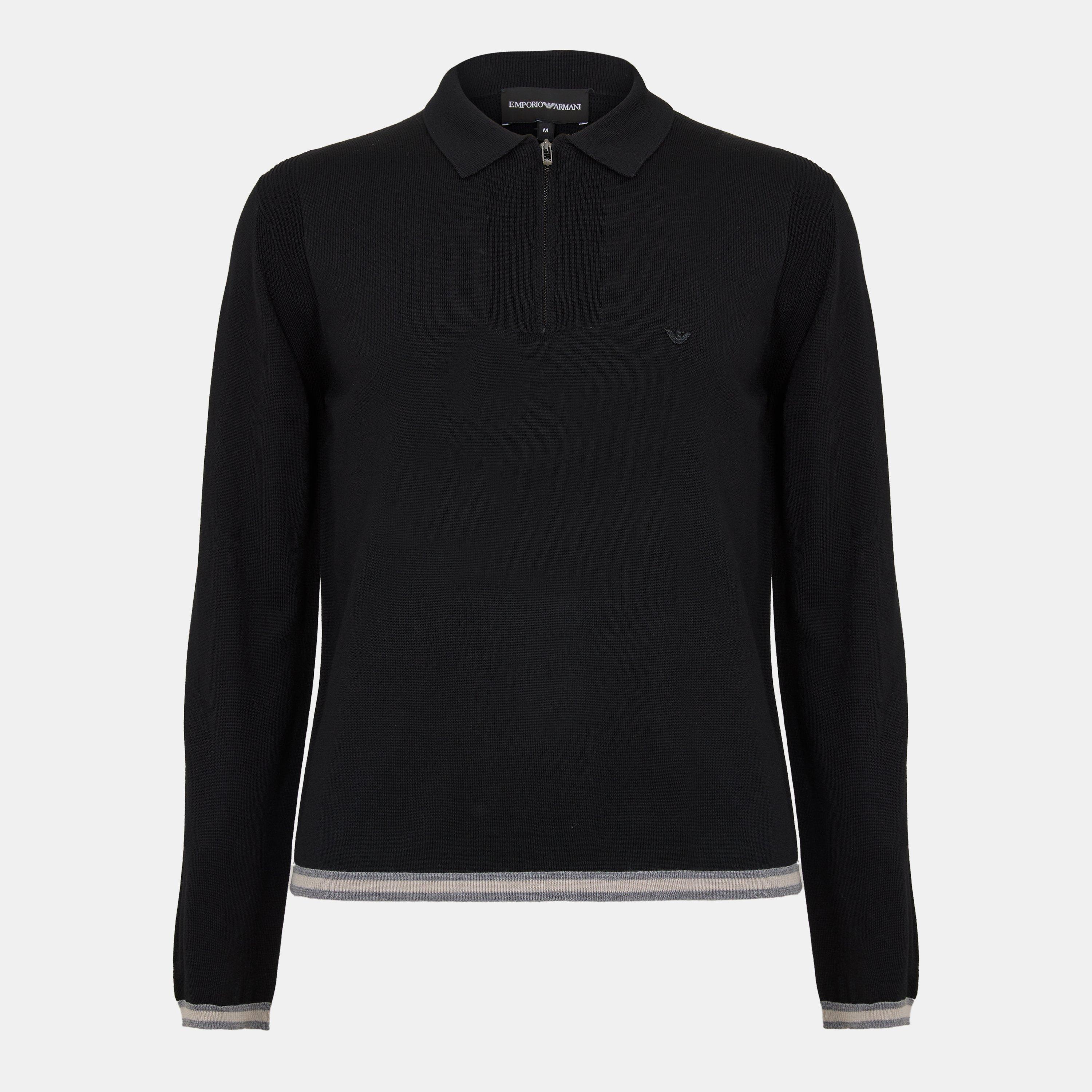 Black UC001 - Emporio Armani - Men's Knitted Top - 1