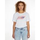RE DONE T-shirt con stampa Easy anni 90 Bianco - Tommy Sport - Womens Logo T-Shirt - 4