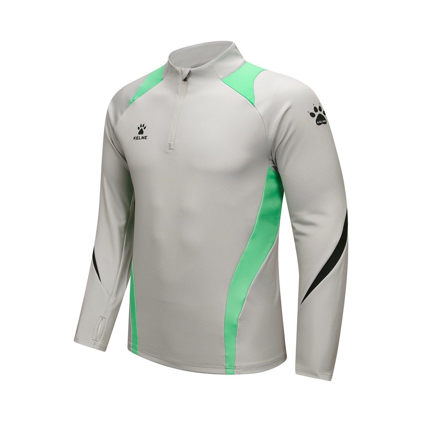 Sky Gray - Kelme - Quarter Zip Pullover Training Top - 1