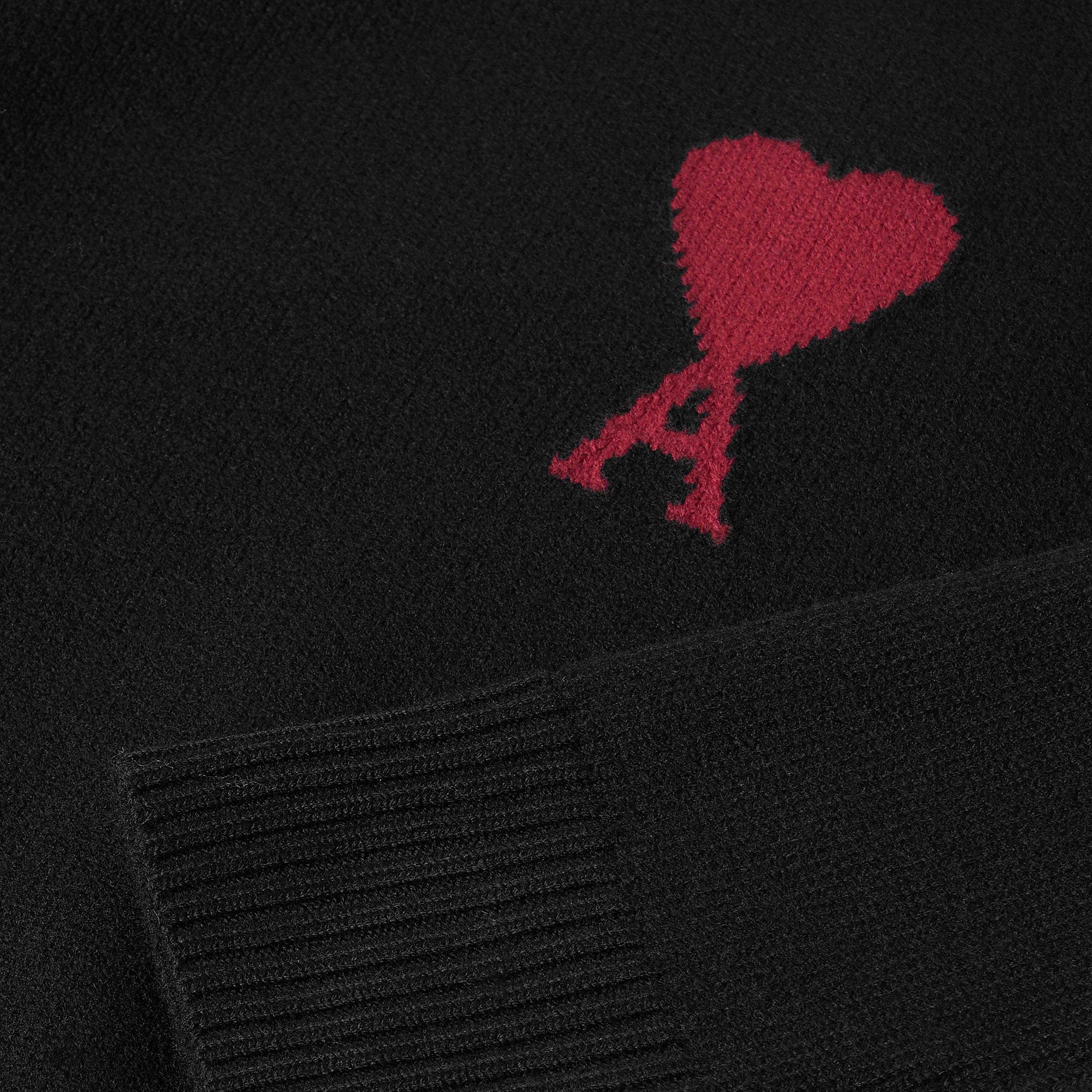 Noir/Rouge - Ami Paris - Women's ADC Crew Neck Jumper - 3