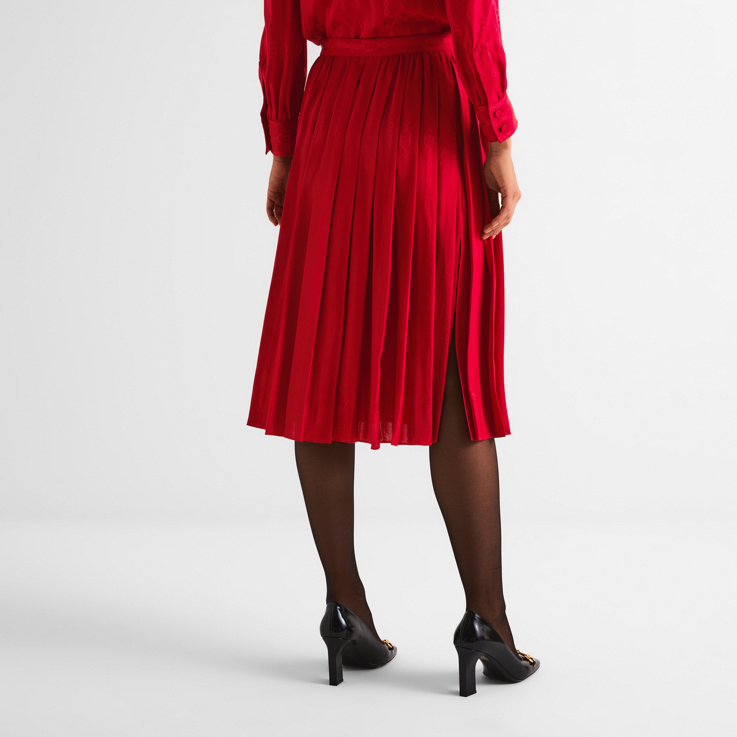 Fire - Gucci - Gucci Silk Skirt Ld63 - 4