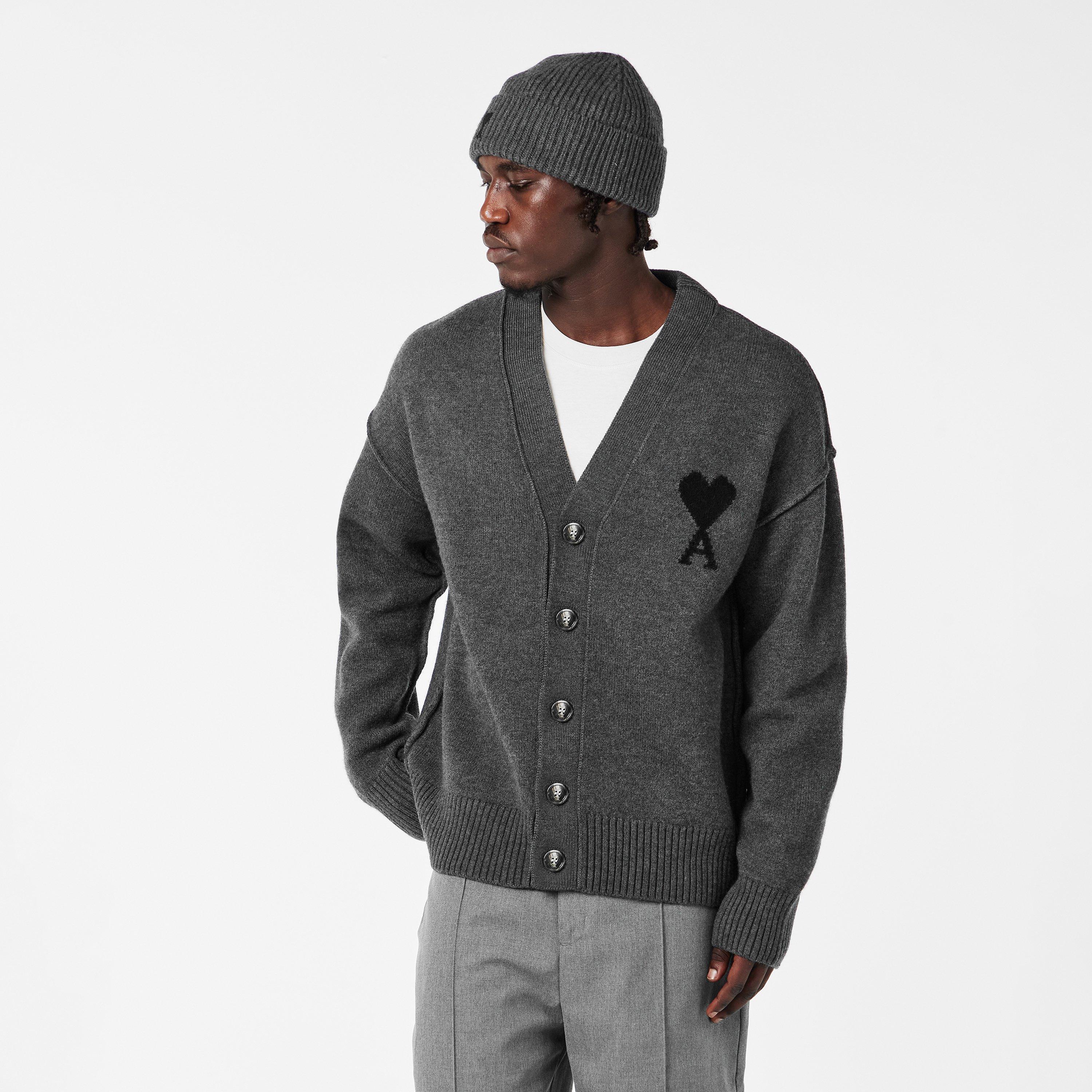 Grey 0504 - Ami Paris - Ami ADC Cardig Sn54 - 3