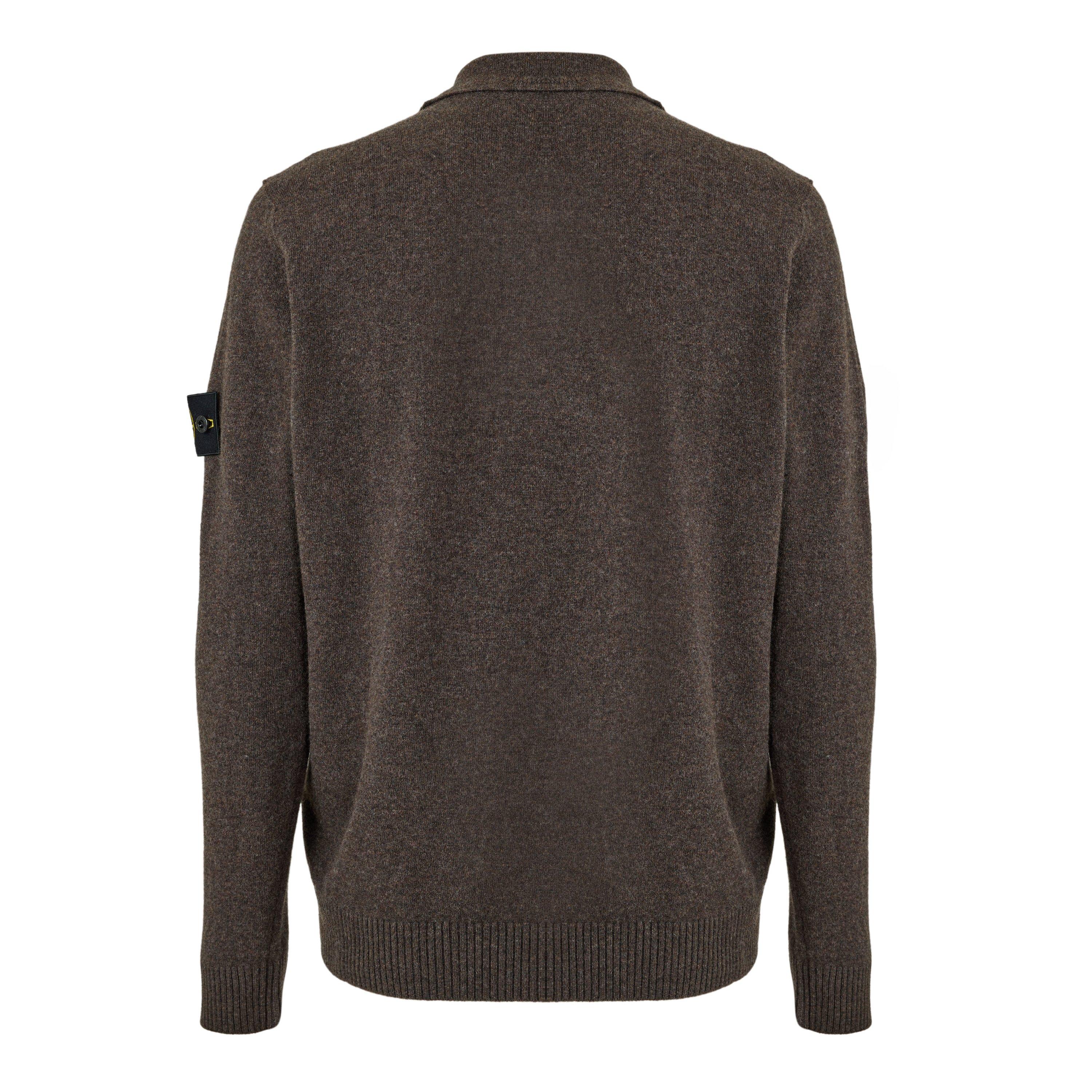 Mel Lead V0M62 - Stone Island - Men's Wool Knitted Long-Sleeve Polo - 2