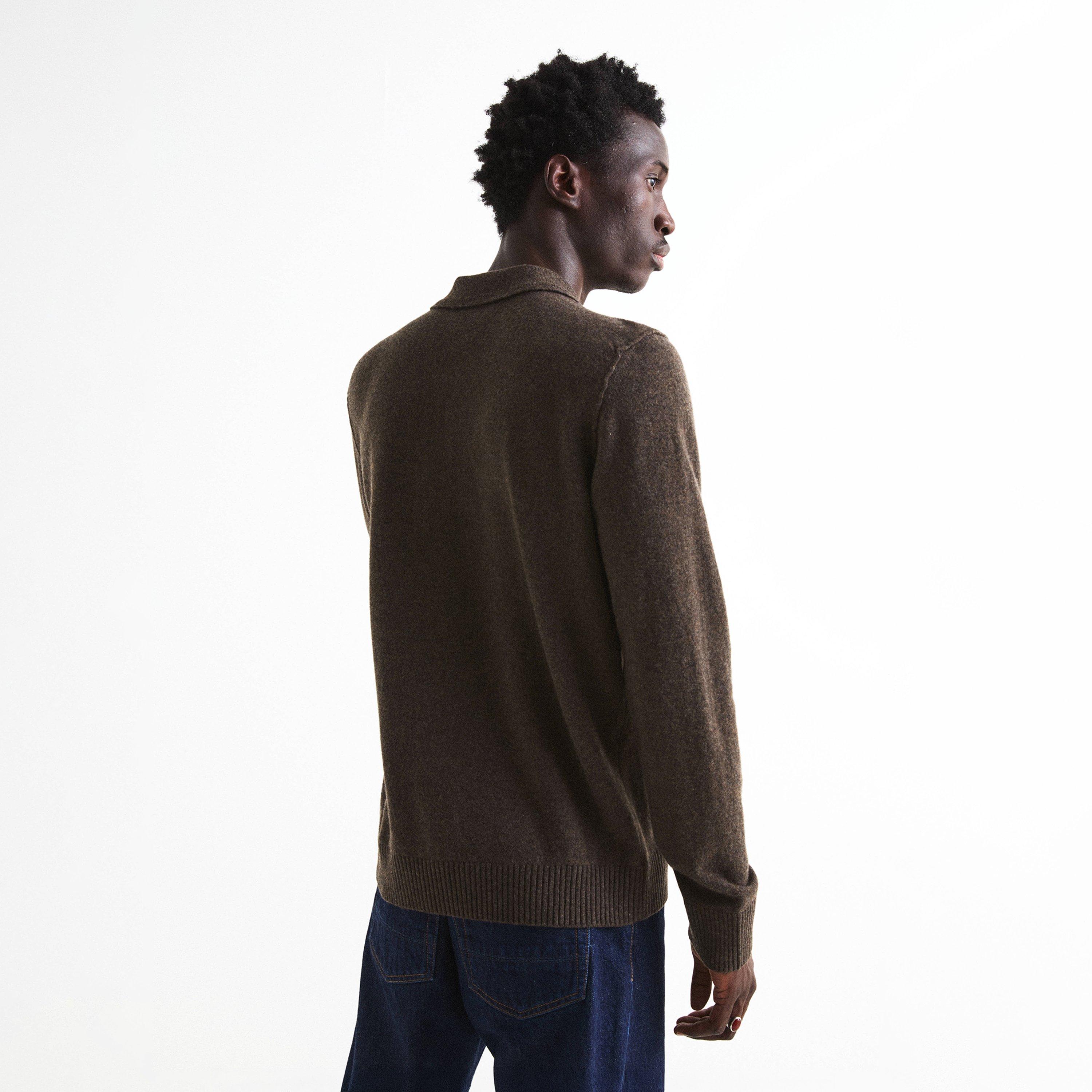 Mel Lead V0M62 - Stone Island - Men's Wool Knitted Long-Sleeve Polo - 4
