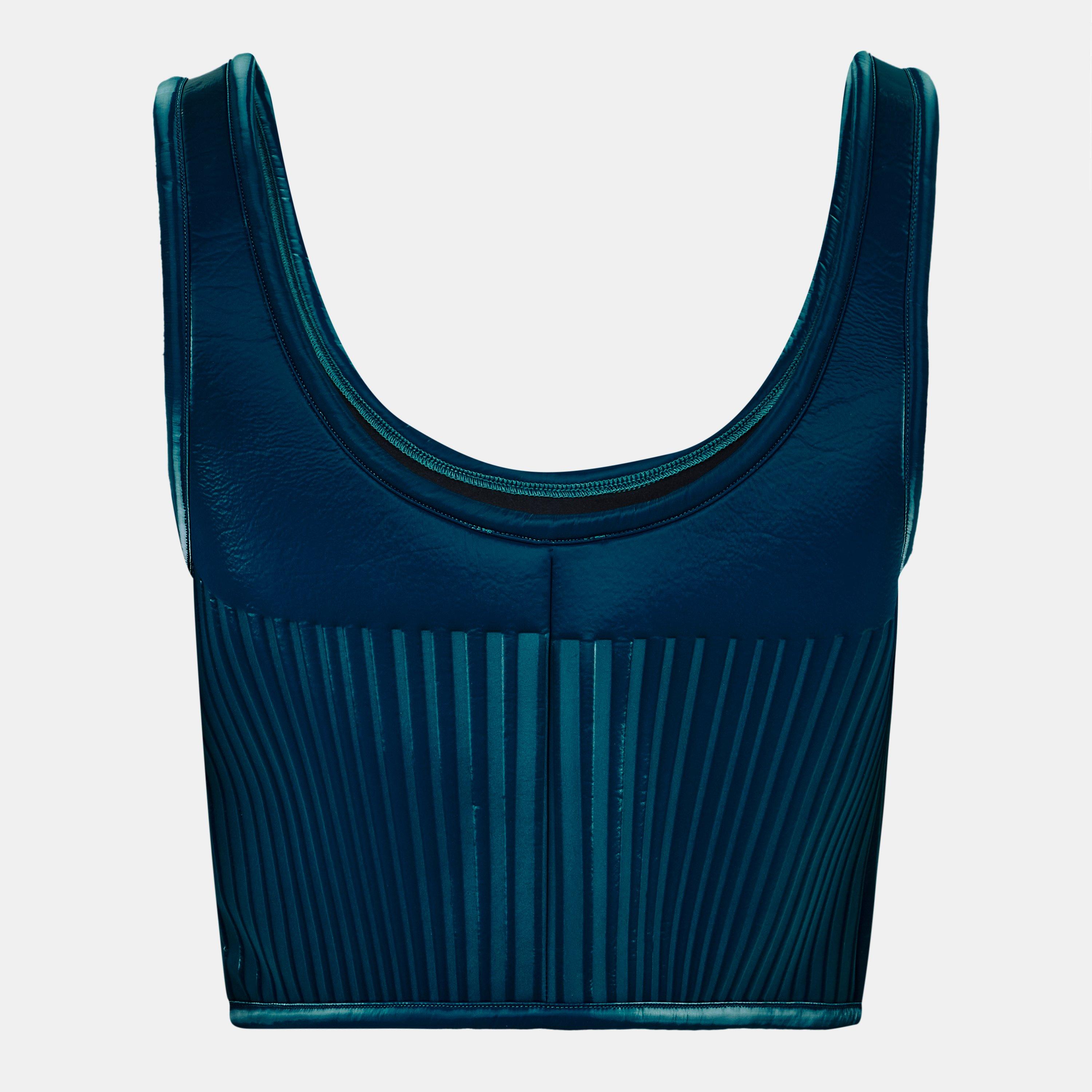 Blue - Mugler - Women's Cropped Crop Top - 2