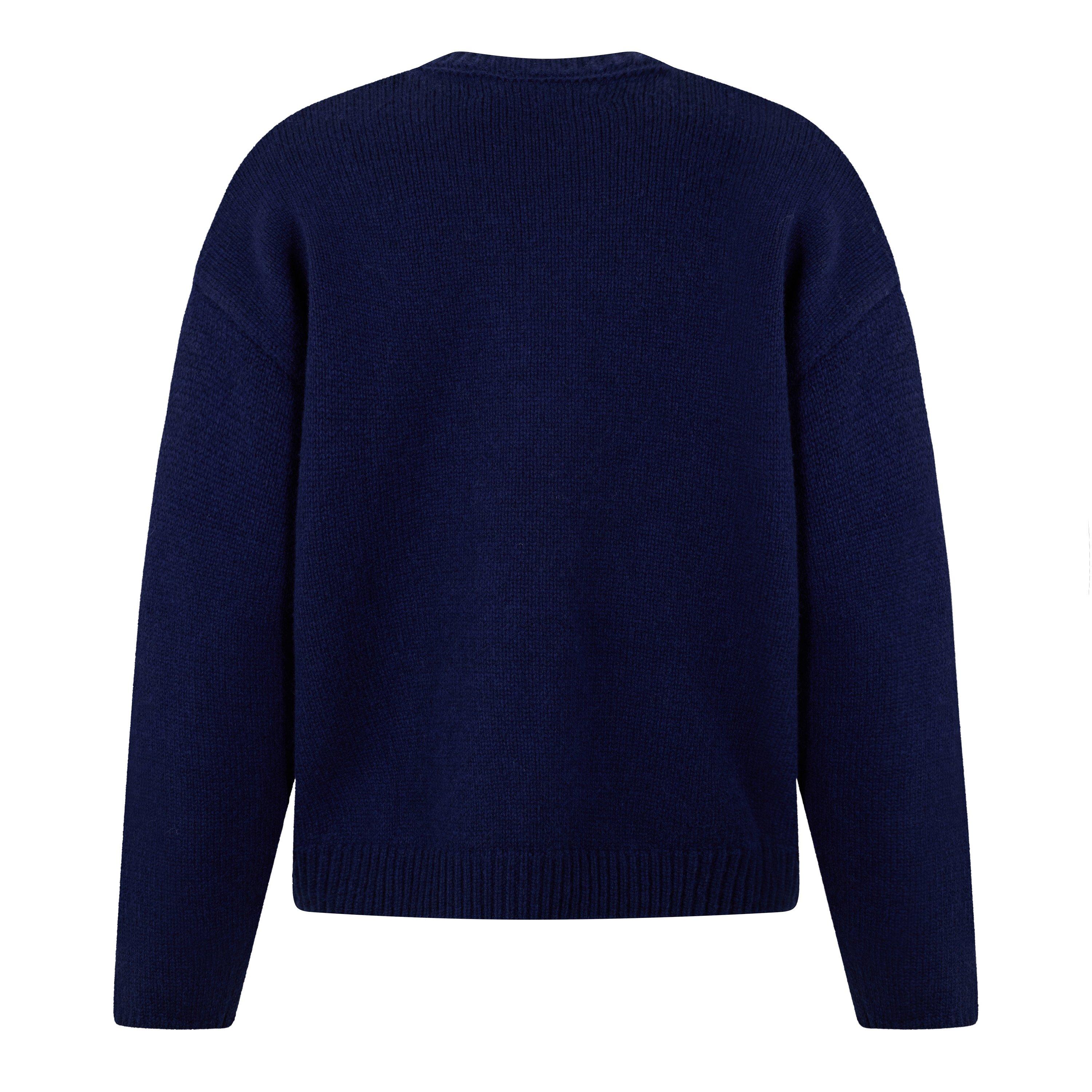 Navy - about:blank - about:b Varsity Knit Sn64 - 2