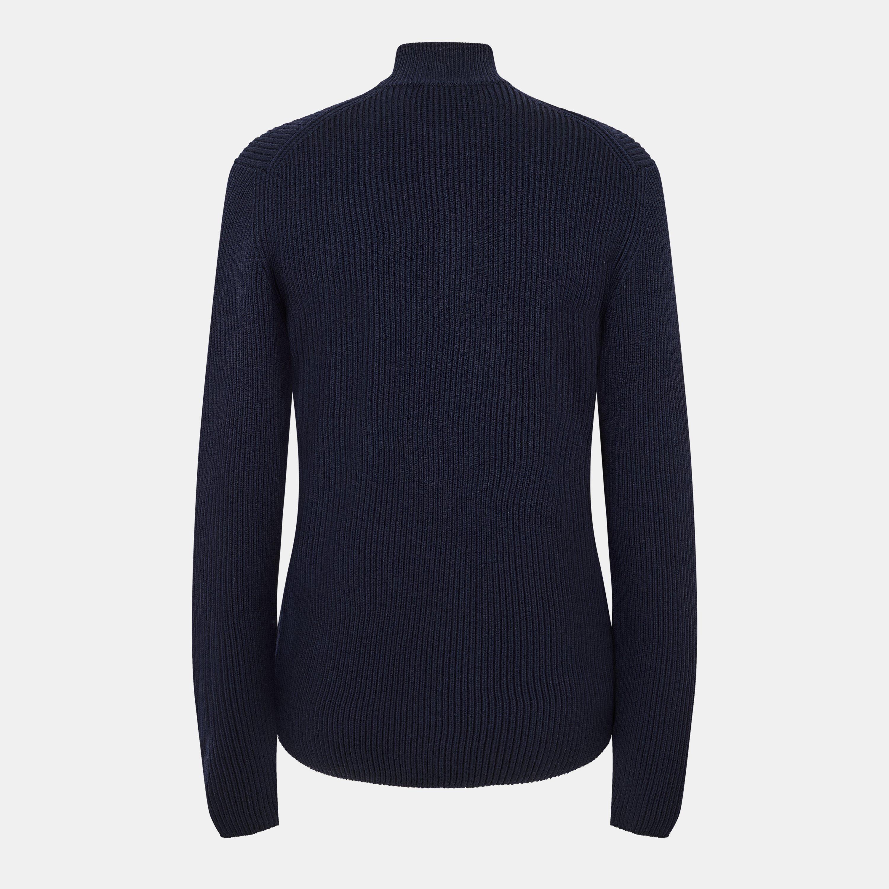 B6712 Blue - Dolce and Gabbana - Men's Zip Knitted Top - 2