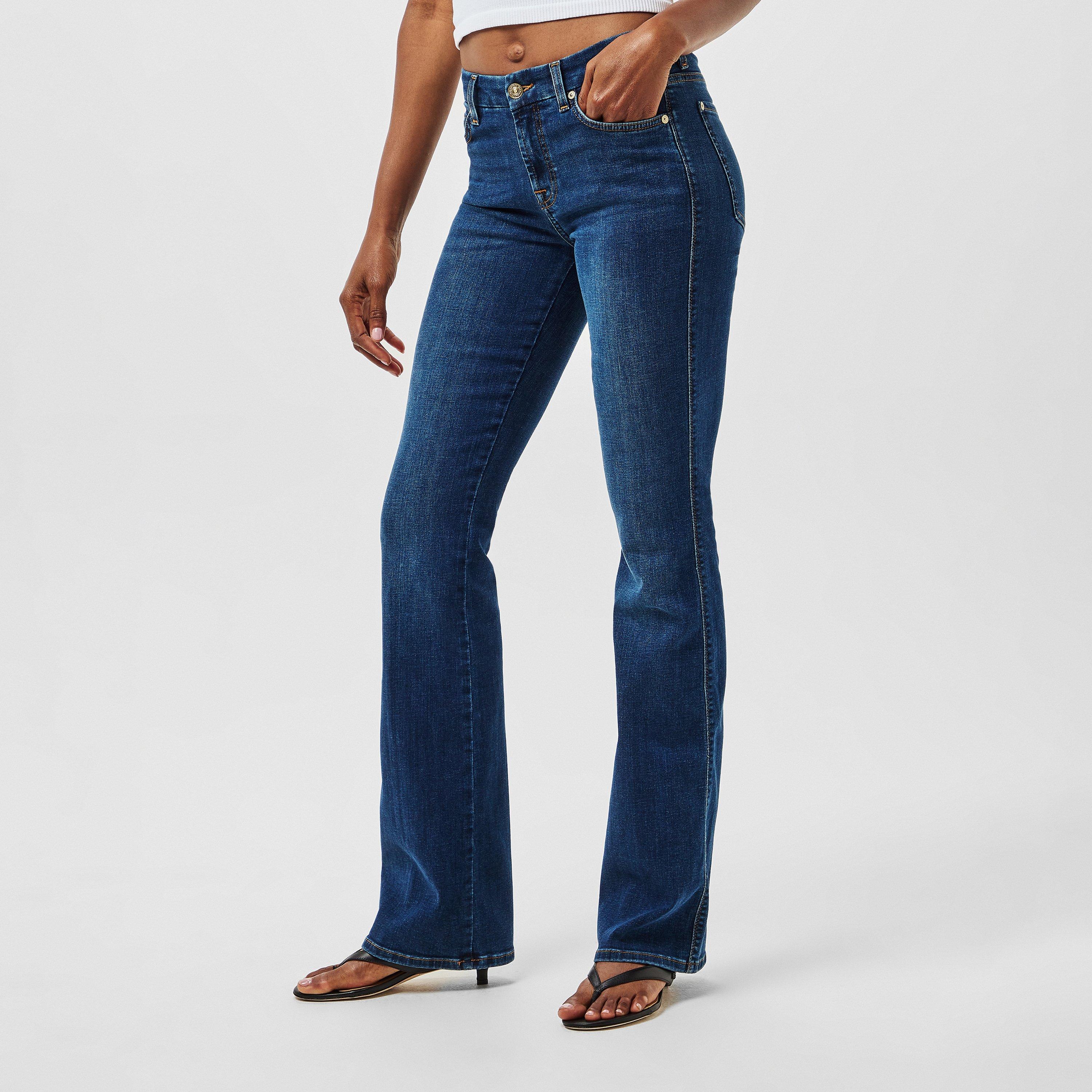 Dark Blue - 7 For All Mankind - Women's Bootcut Jeans - 3