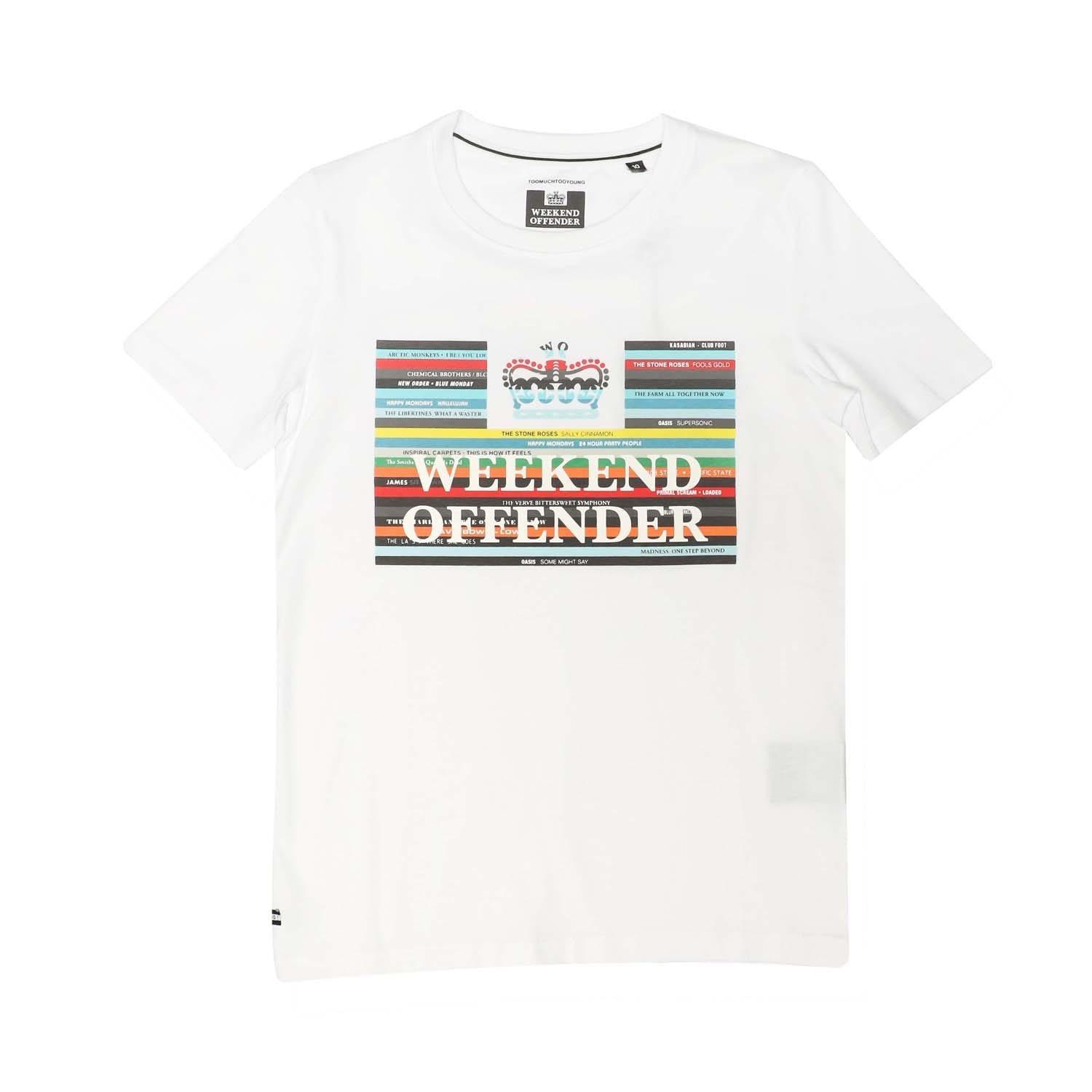 White - Weekend Offender - Spine T-Shirt - 1