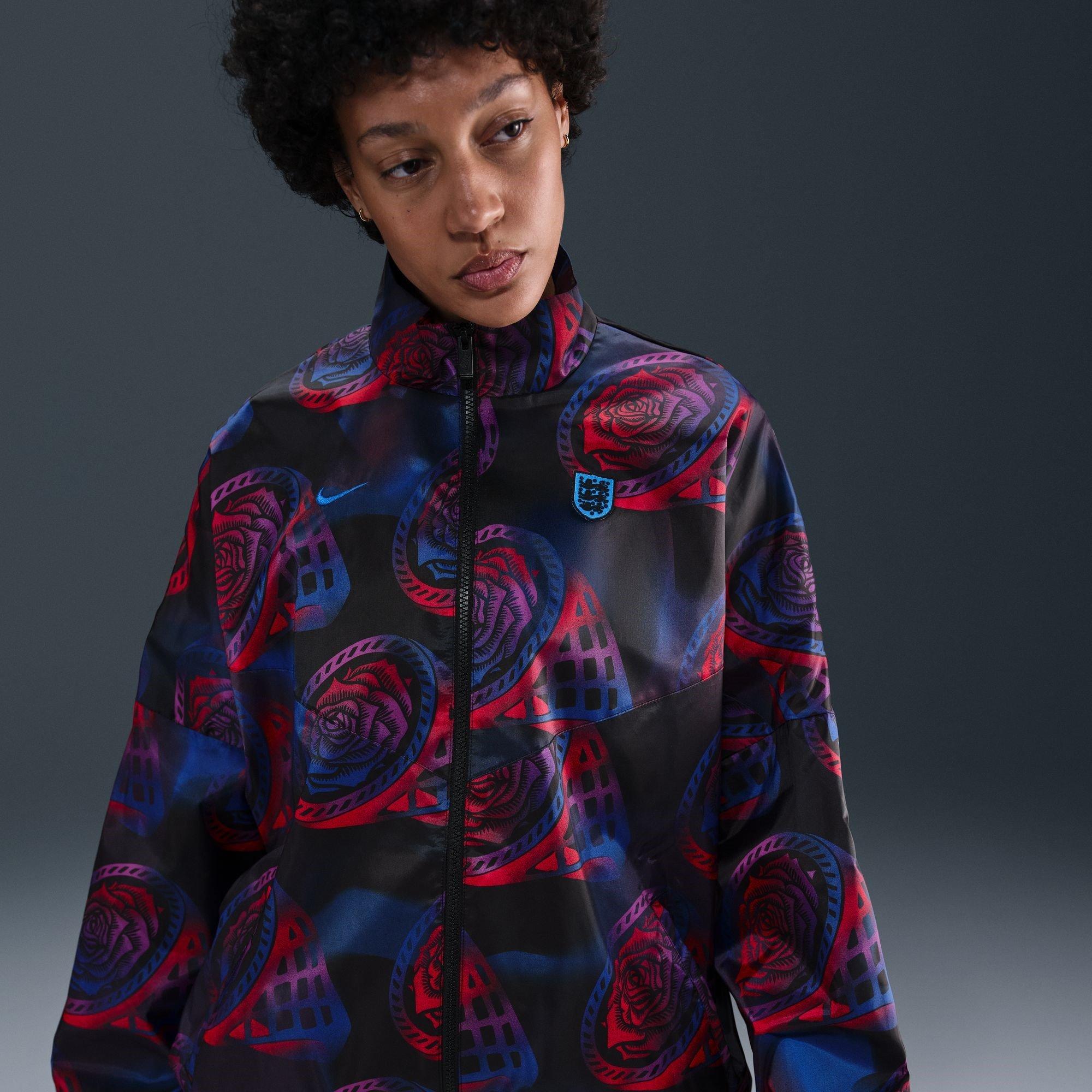 Black/Purple - Nike - England Essential Windrunner 2025 Womens - 4