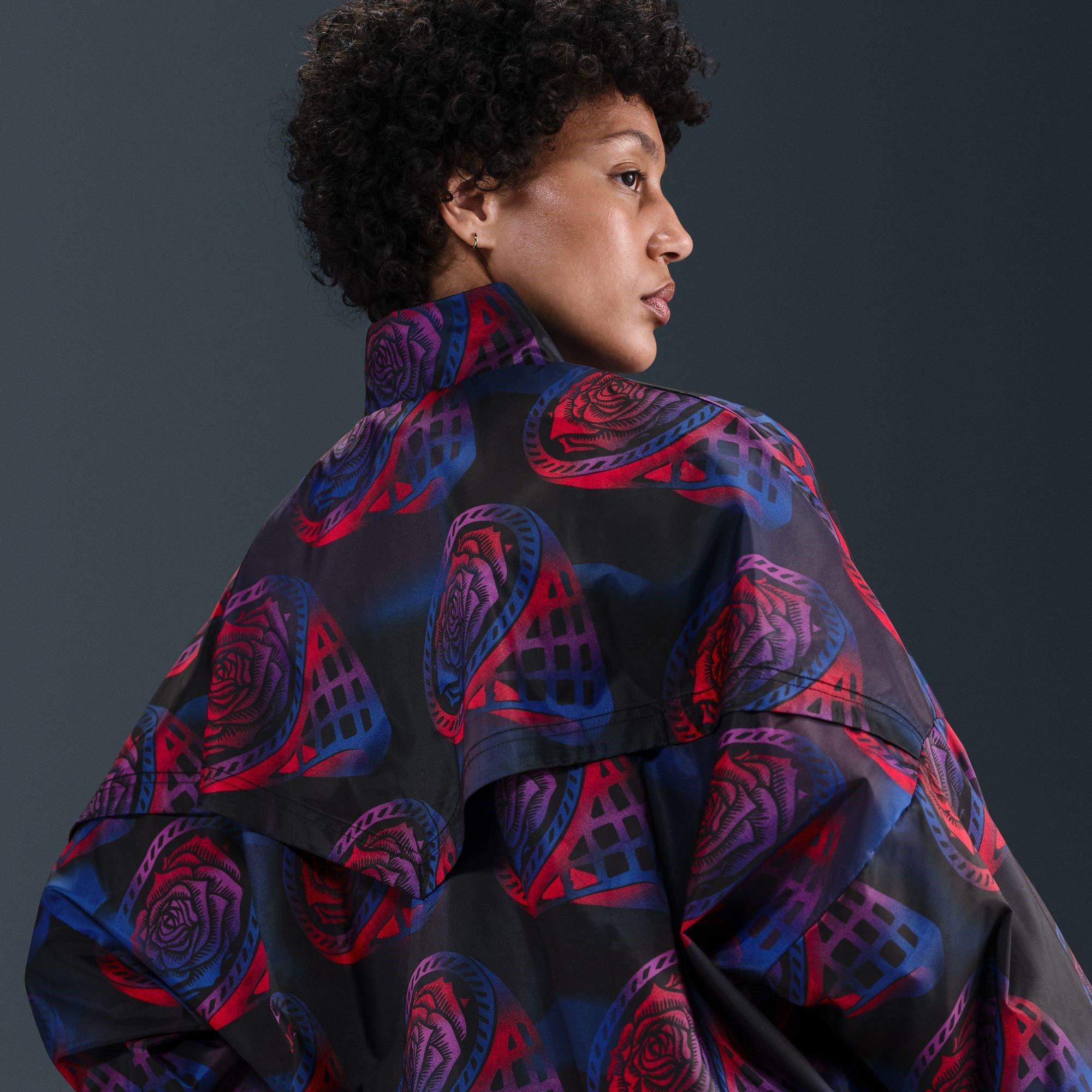 Black/Purple - Nike - England Essential Windrunner 2025 Womens - 5