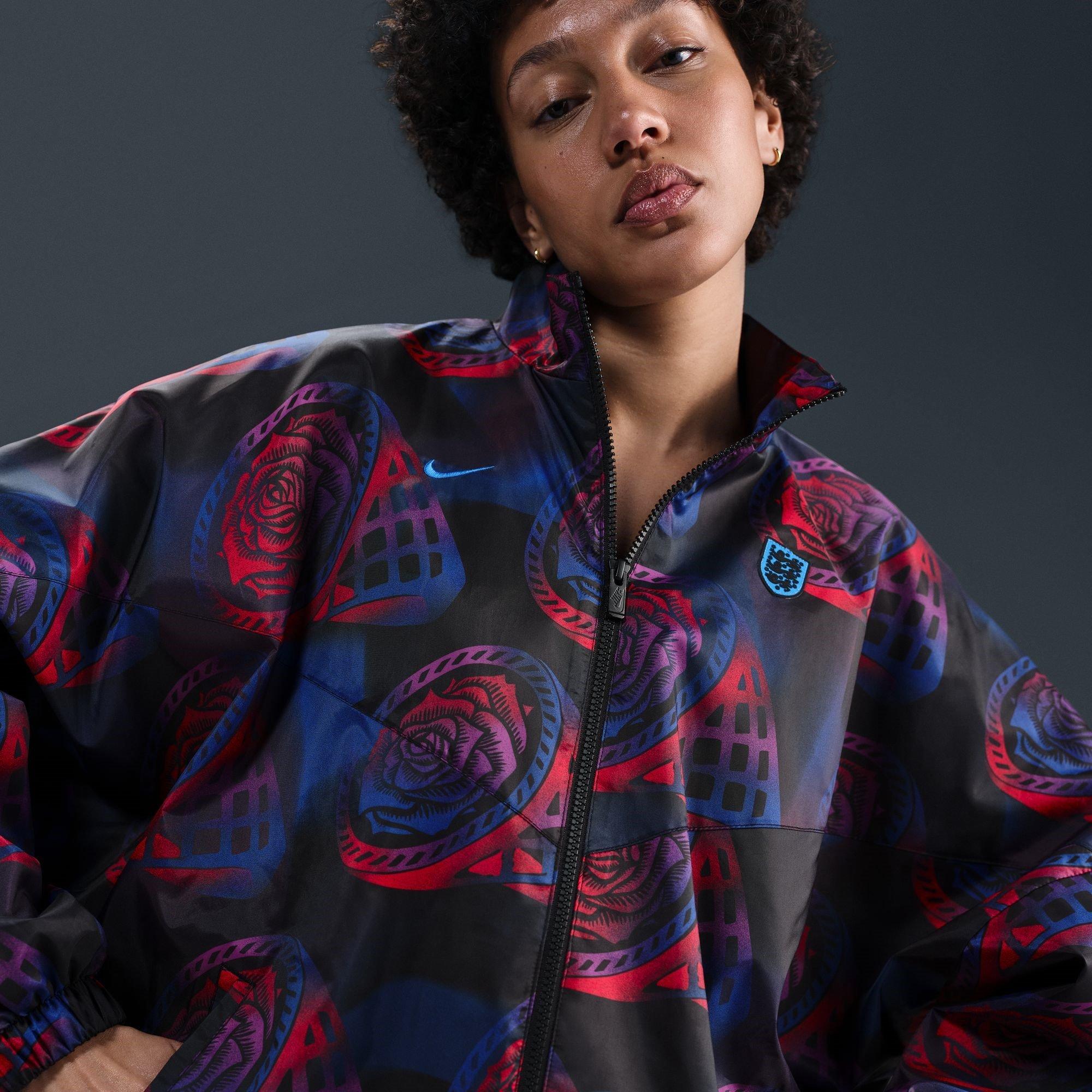 Black/Purple - Nike - England Essential Windrunner 2025 Womens - 6