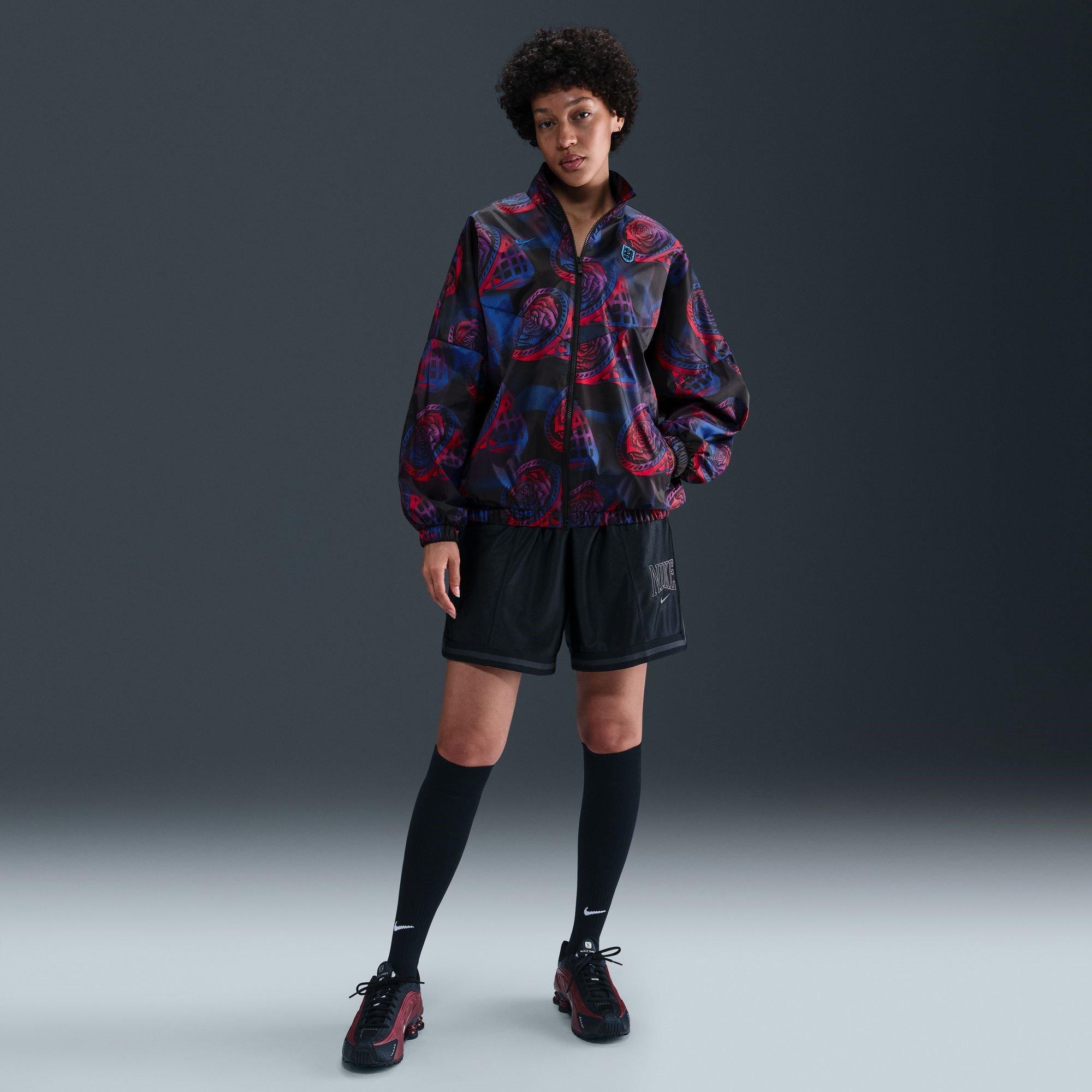 Black/Purple - Nike - England Essential Windrunner 2025 Womens - 7