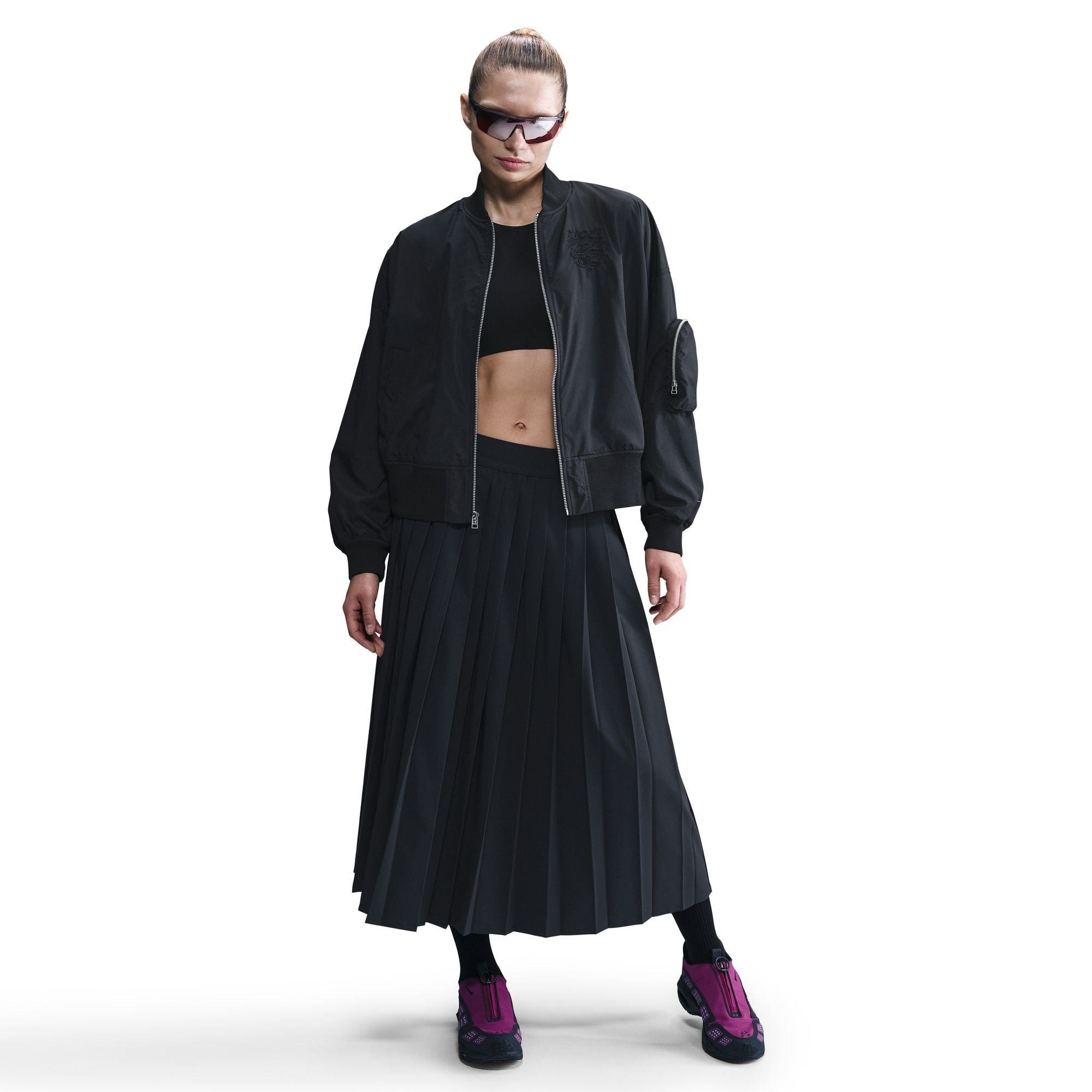 Black/Purple - Nike - England Bomber Jacket Womens - 3