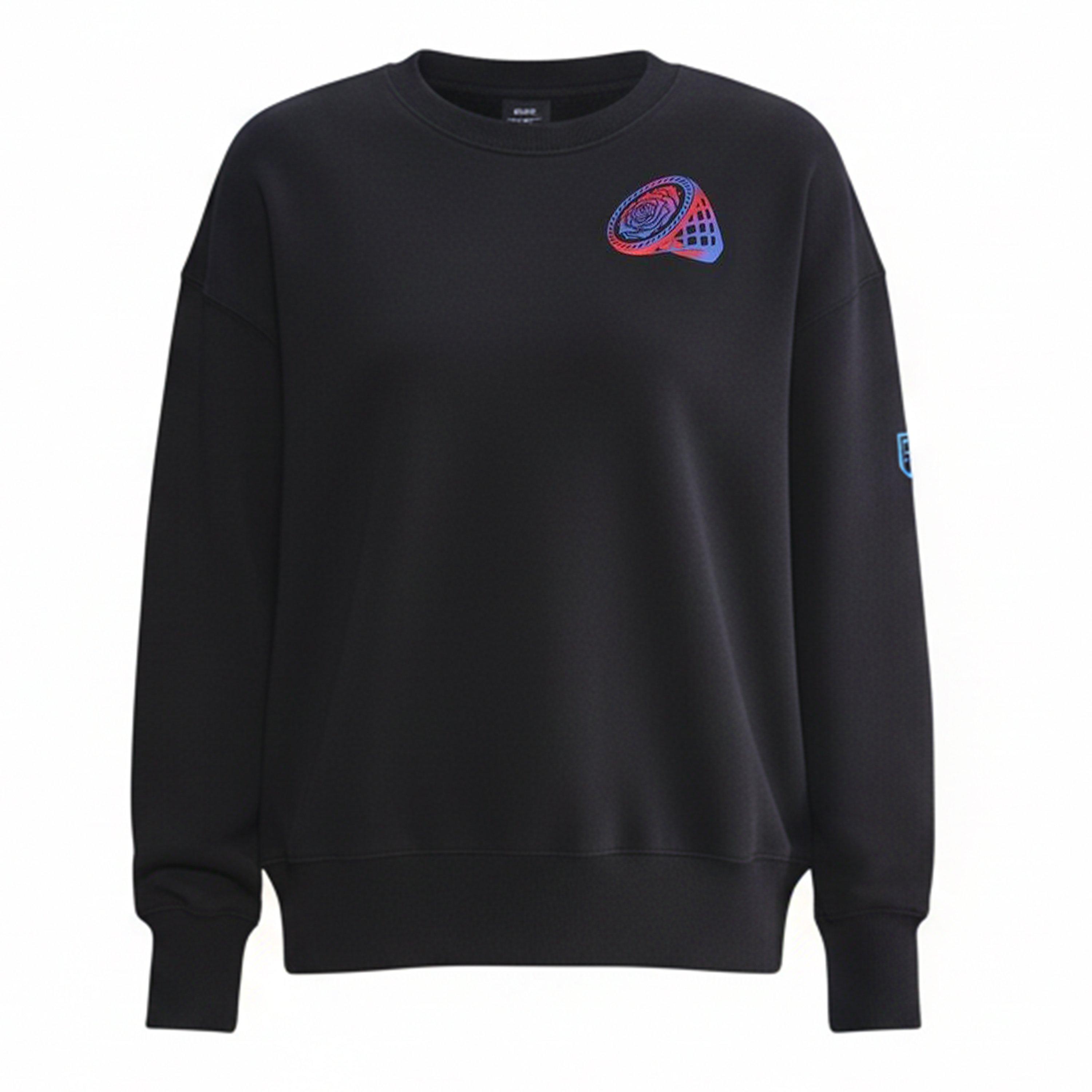 Black/Purple - Nike - England Phoenix Fleece Crew Sweater Womens - 1