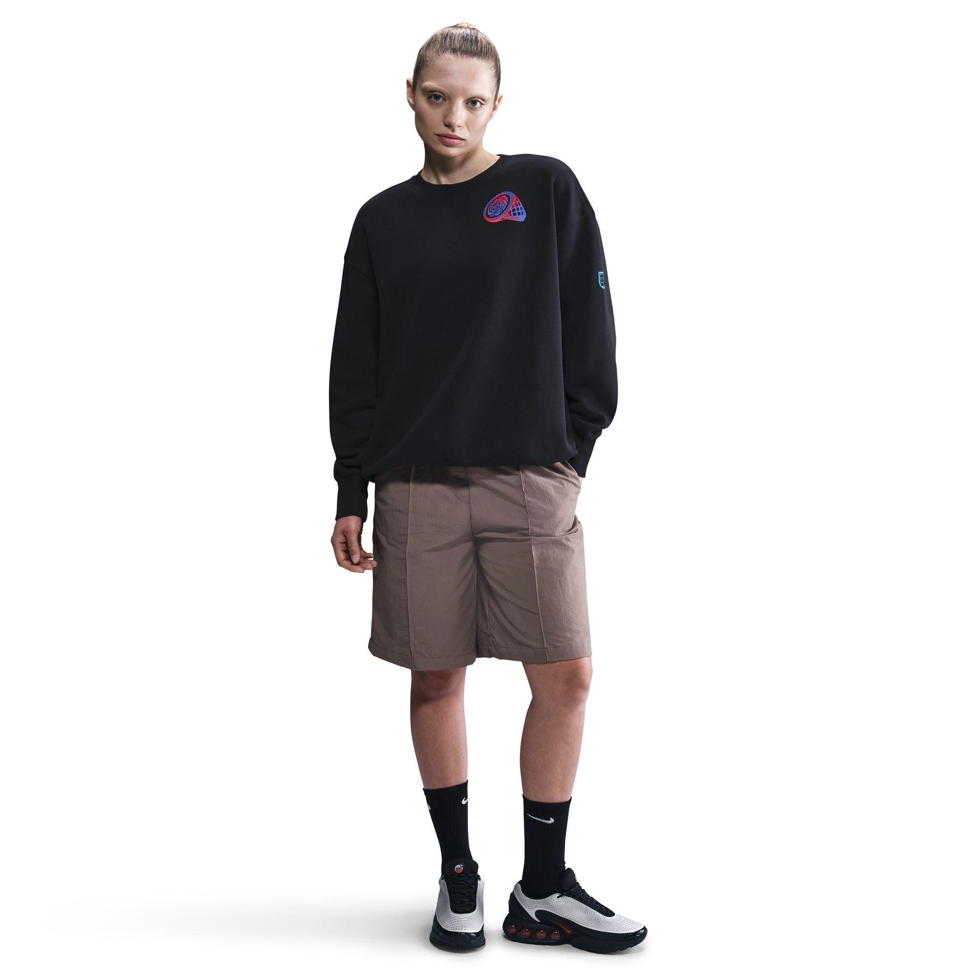 Black/Purple - Nike - England Phoenix Fleece Crew Sweater Womens - 3