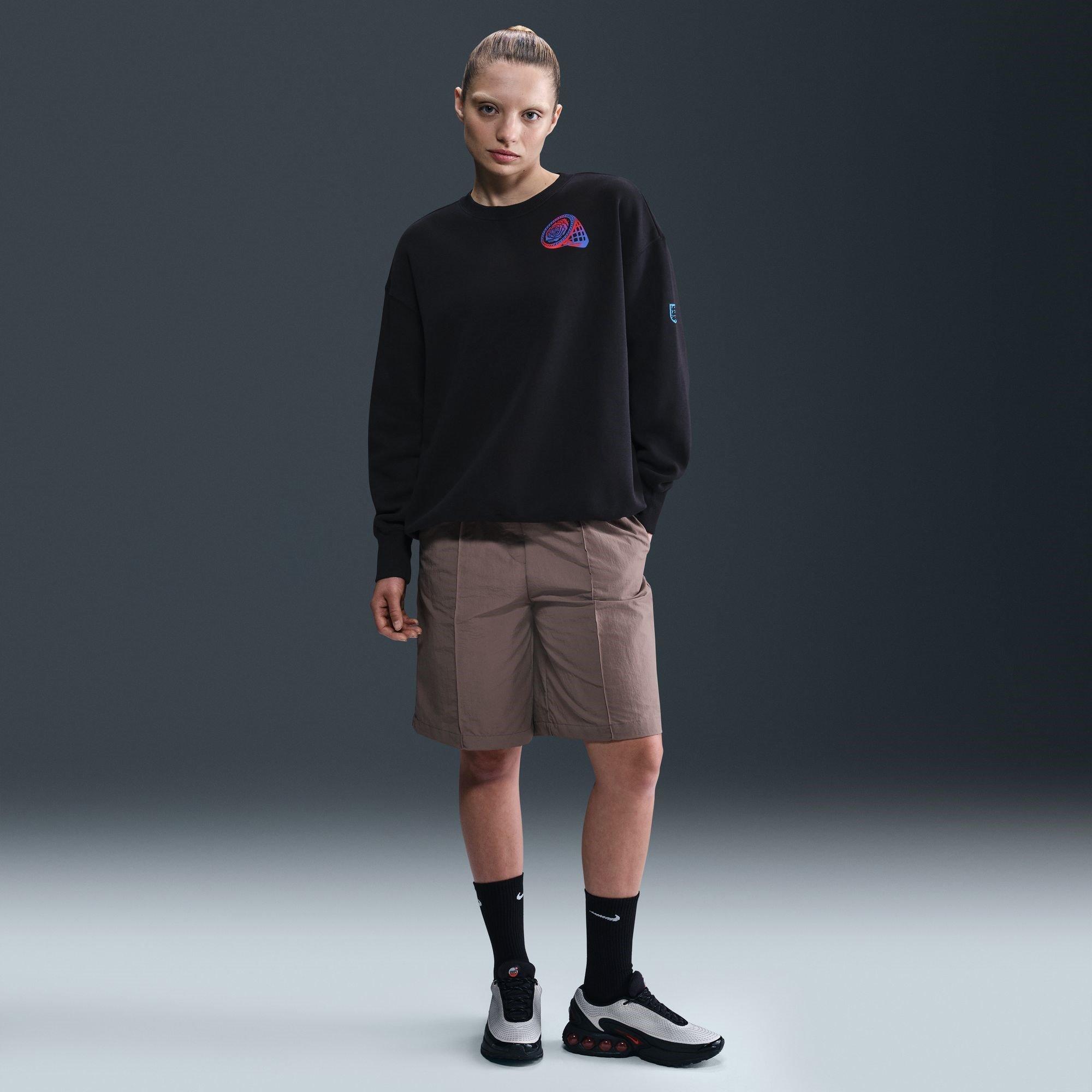 Black/Purple - Nike - England Phoenix Fleece Crew Sweater Womens - 7