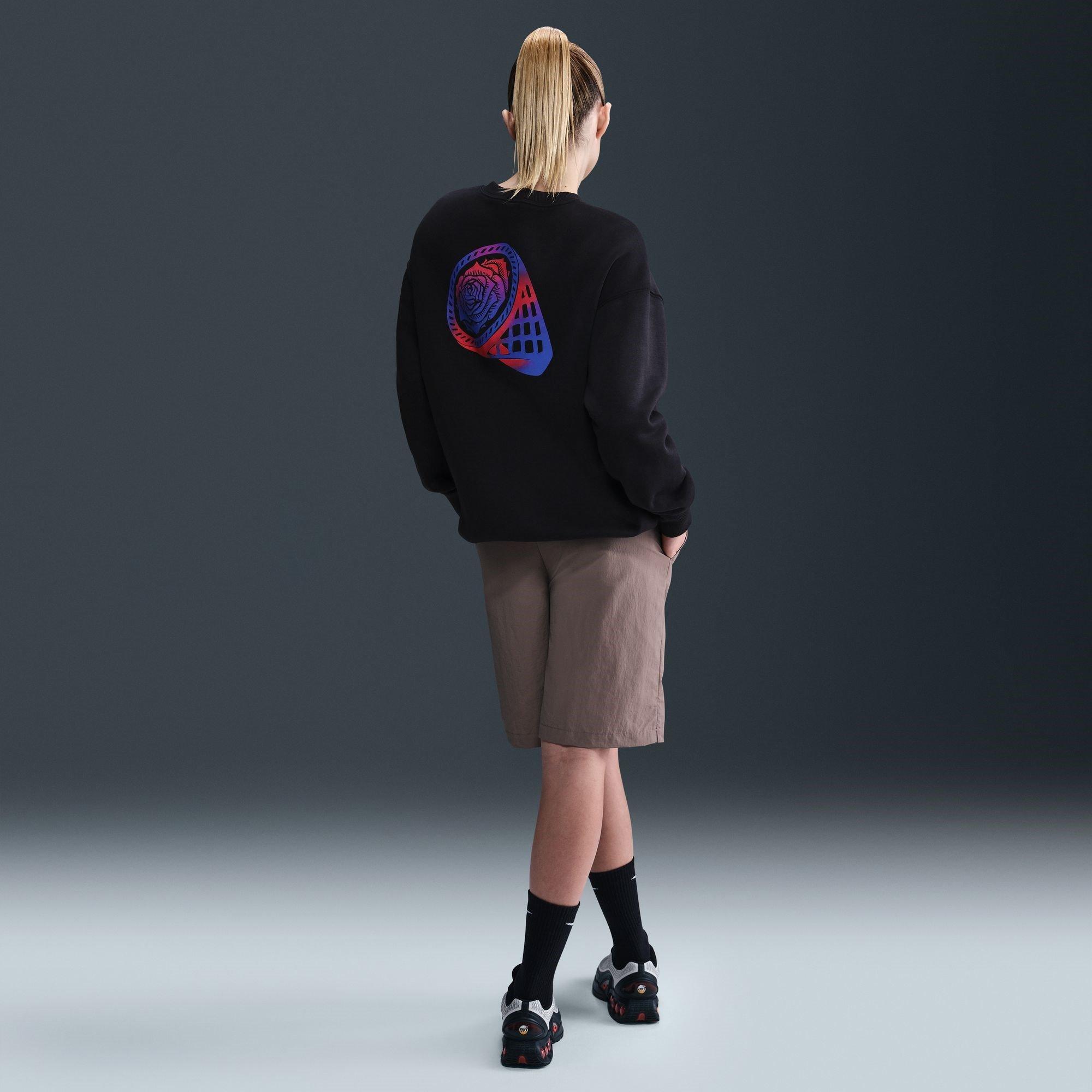 Black/Purple - Nike - England Phoenix Fleece Crew Sweater Womens - 8