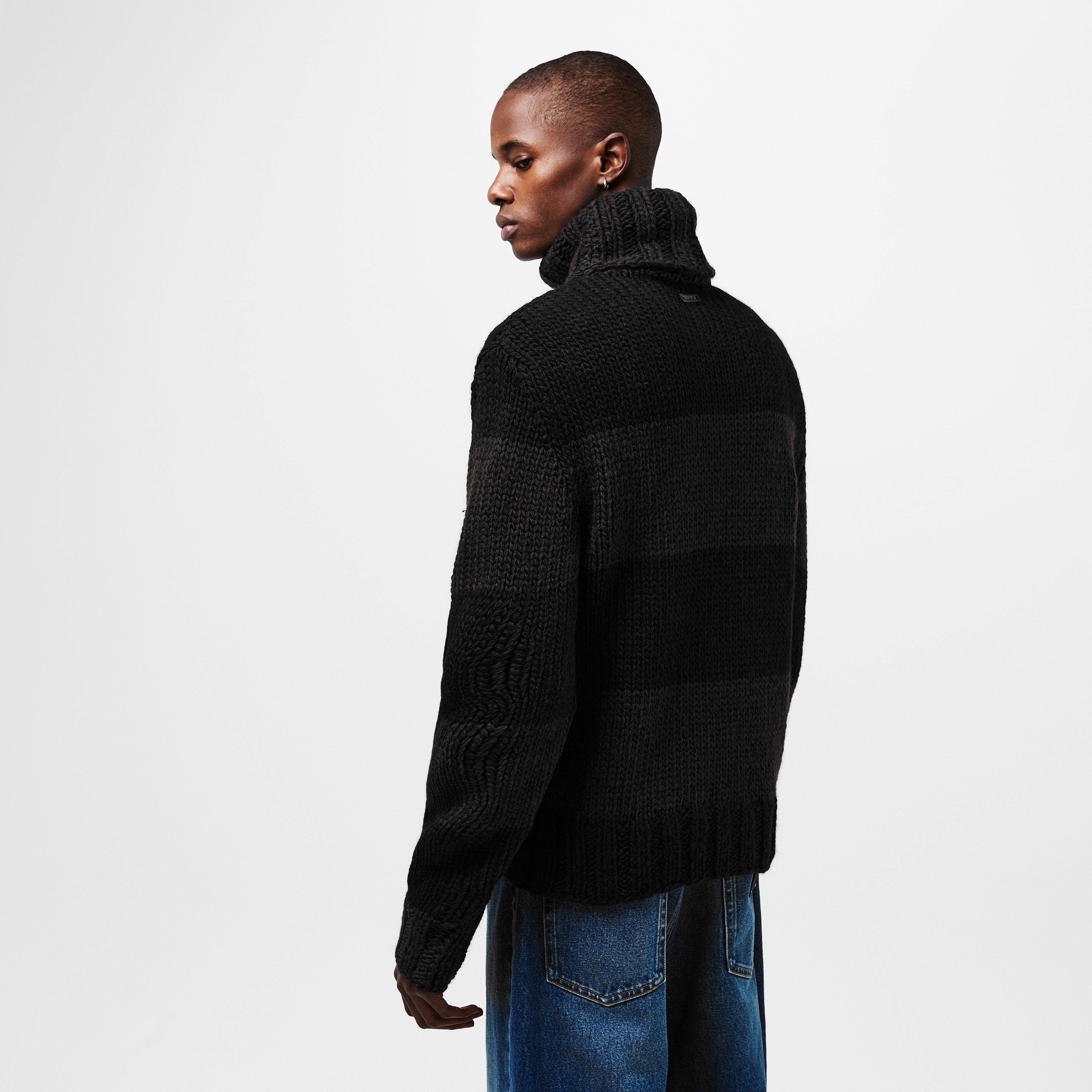 Nero/Marrone - Dolce and Gabbana - Men's & Crew Neck Jumper - 4