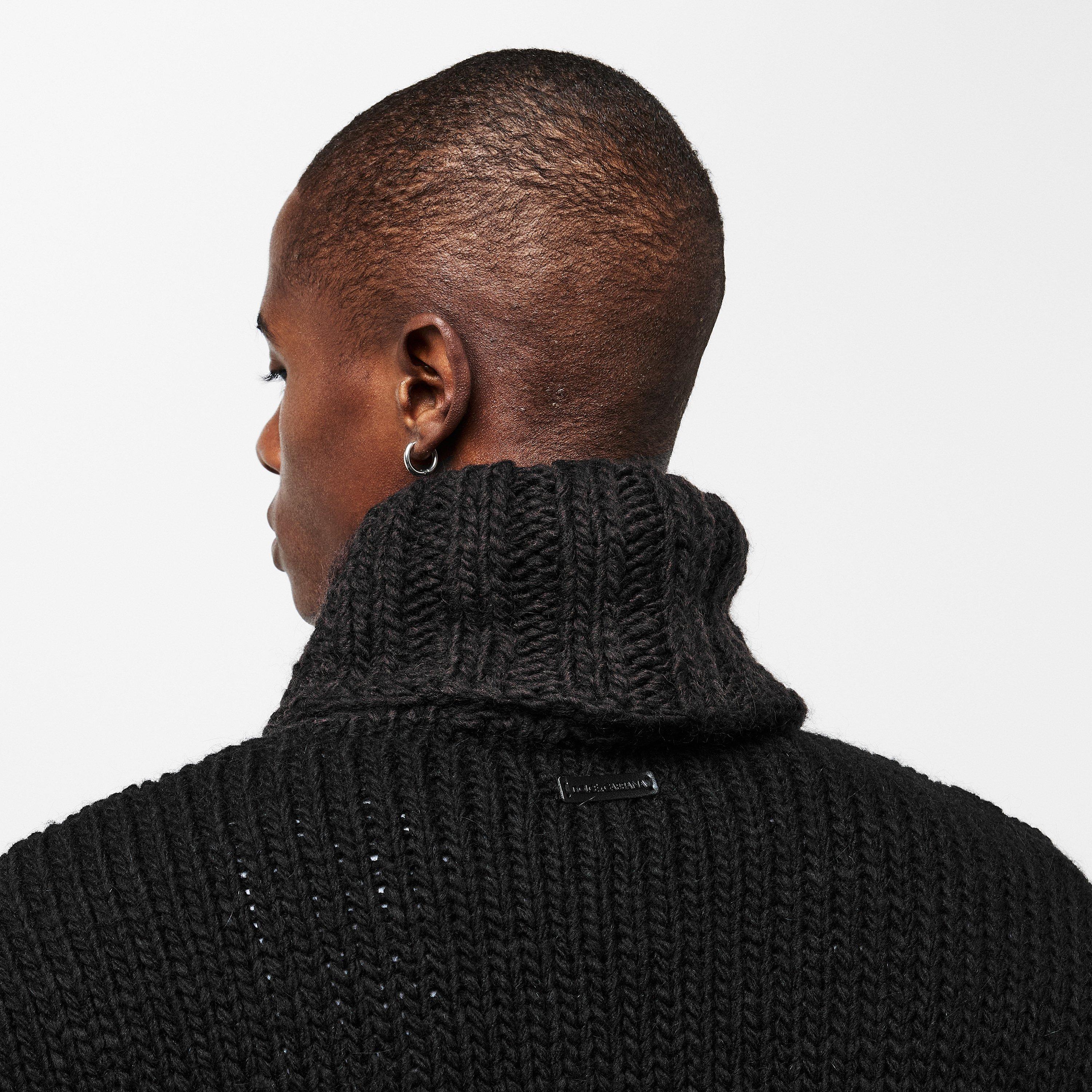 Nero/Marrone - Dolce and Gabbana - Men's & Crew Neck Jumper - 5