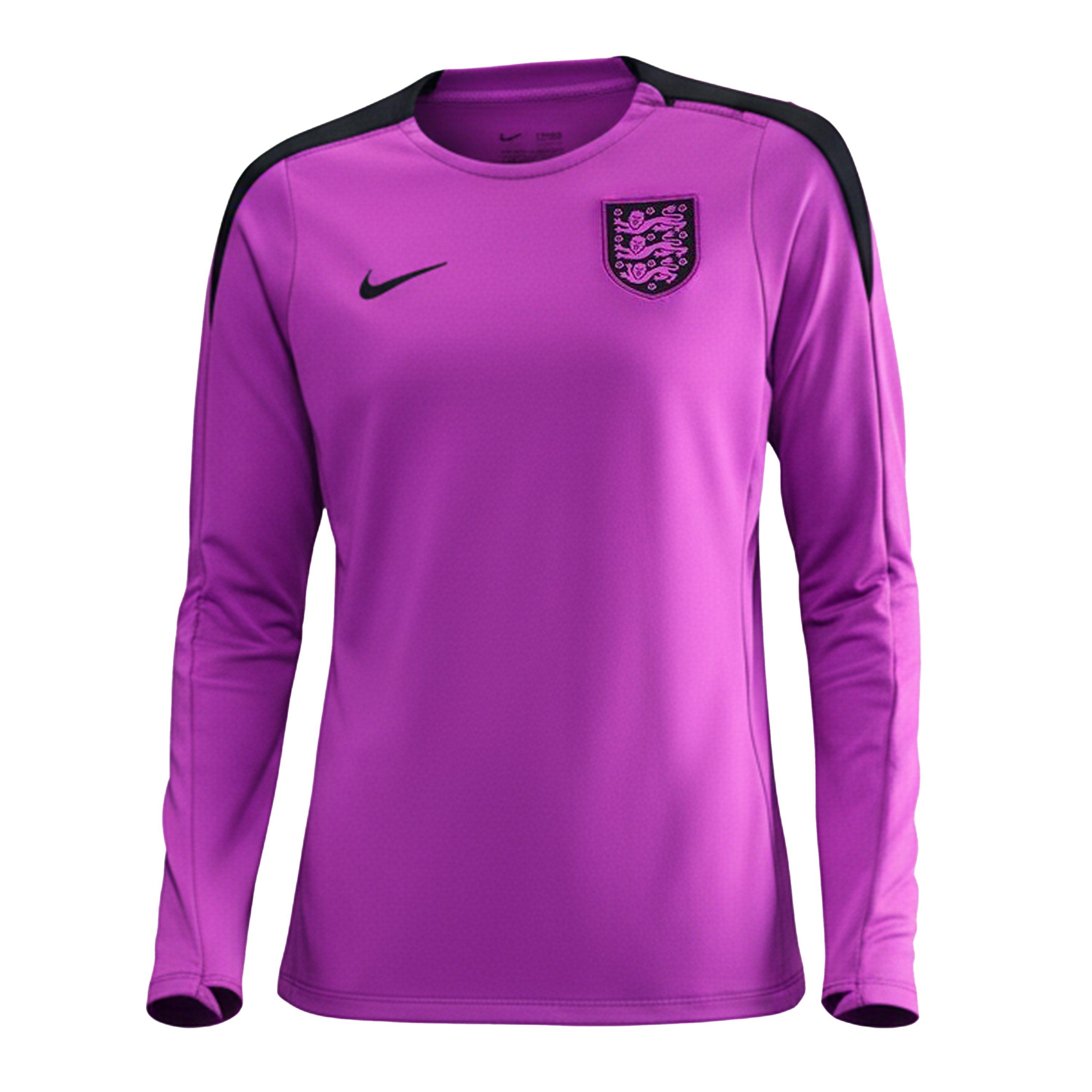 Nike Women's England Strike Crew Top 2025 - Purple/Black - 8 (XS)